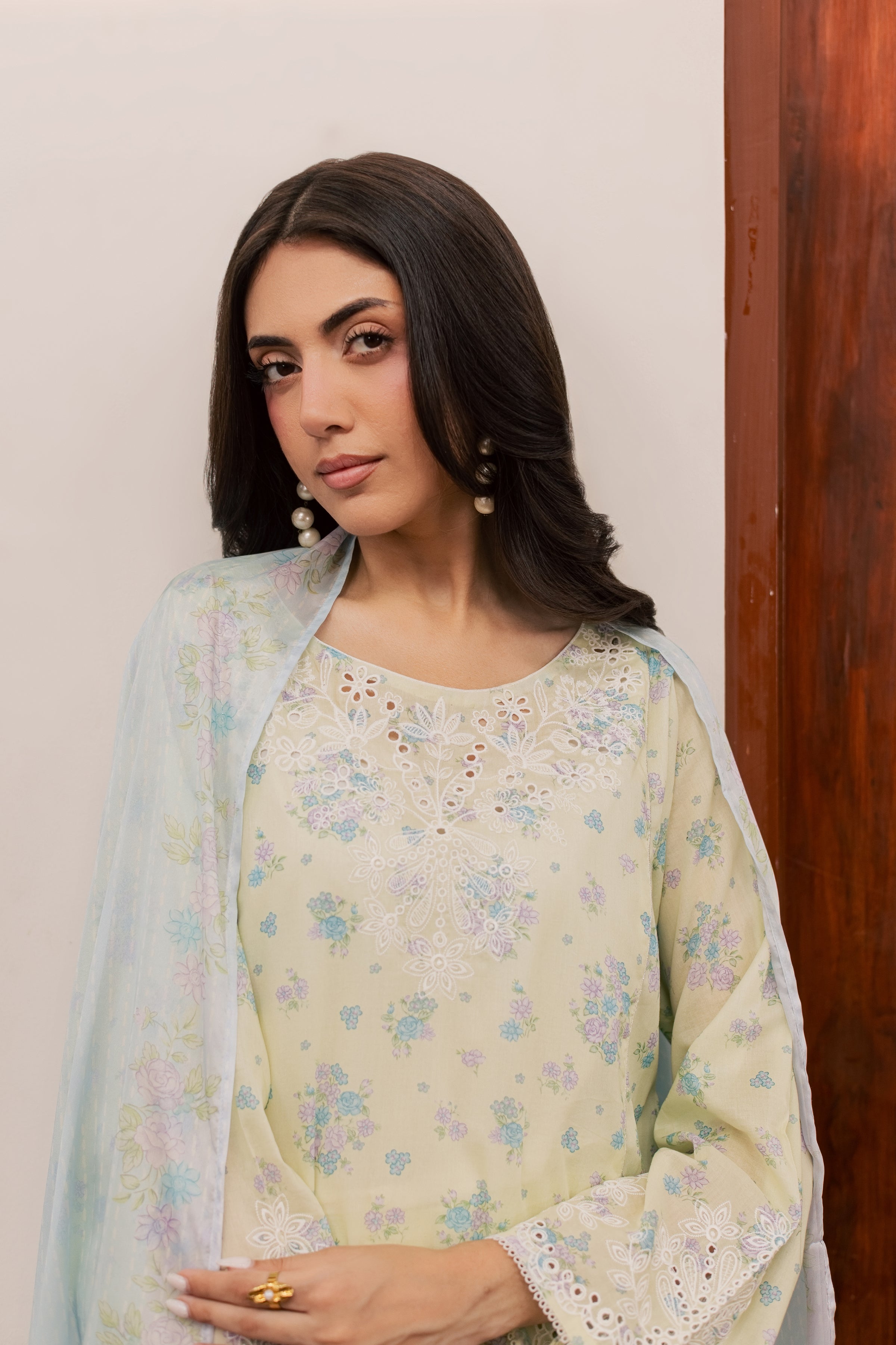  Armeen 3Pc - Printed Lawn Dress BATIKSS26  BATIK   XS / Lemon Yellow / Lawn-S / Lemon Yellow / Lawn-M / Lemon Yellow / Lawn-L / Lemon Yellow / Lawn-XL / Lemon Yellow / Lawn