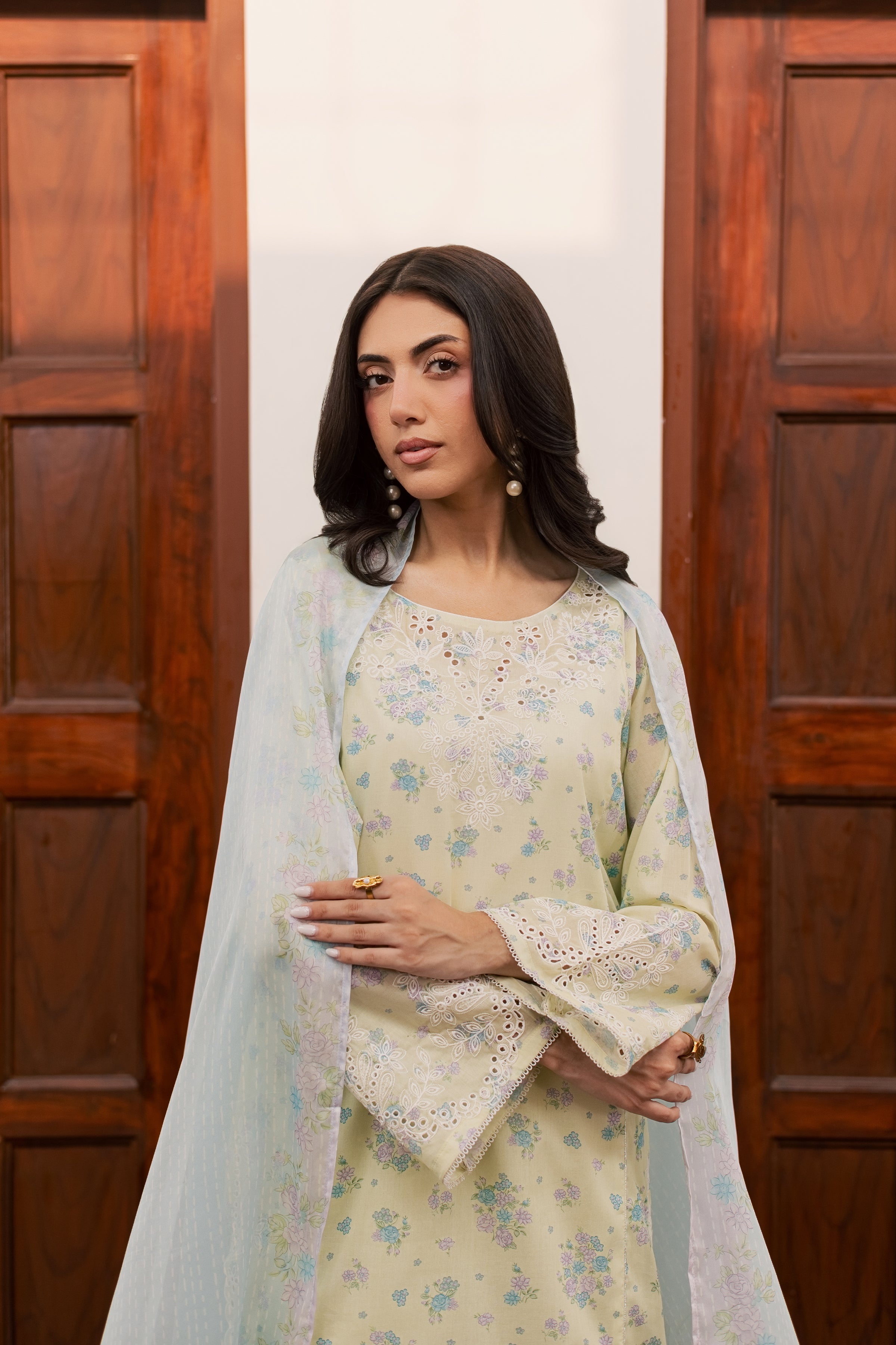  Armeen 3Pc - Printed Lawn Dress BATIKSS26  BATIK   XS / Lemon Yellow / Lawn-S / Lemon Yellow / Lawn-M / Lemon Yellow / Lawn-L / Lemon Yellow / Lawn-XL / Lemon Yellow / Lawn