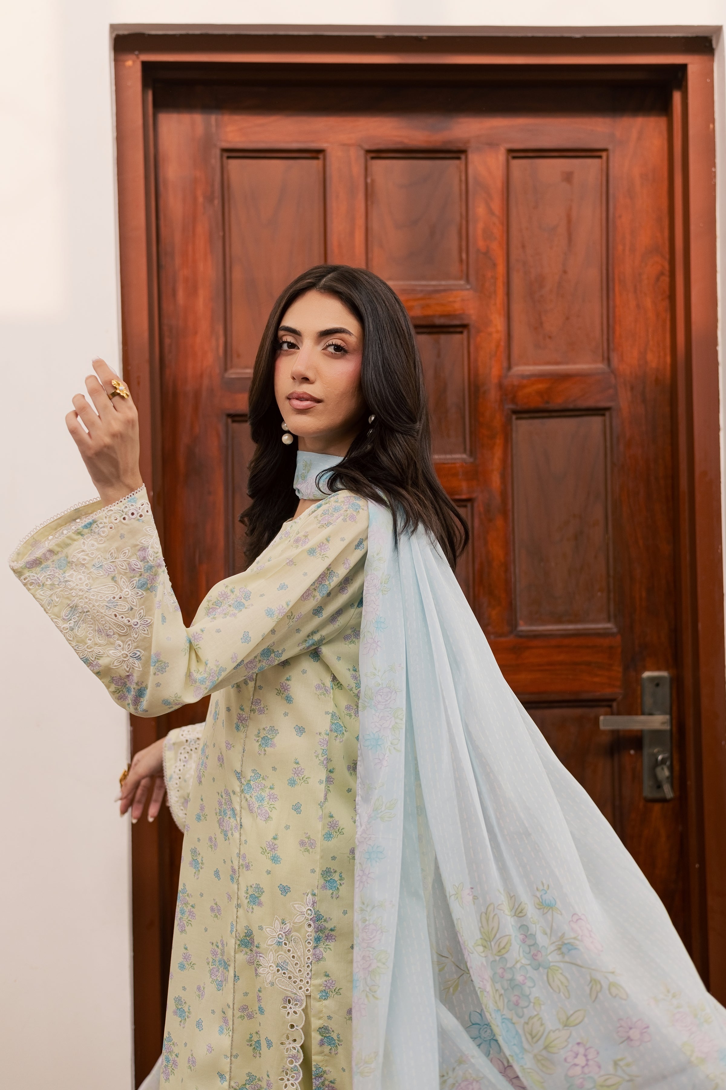  Armeen 3Pc - Printed Lawn Dress BATIKSS26  BATIK   XS / Lemon Yellow / Lawn-S / Lemon Yellow / Lawn-M / Lemon Yellow / Lawn-L / Lemon Yellow / Lawn-XL / Lemon Yellow / Lawn
