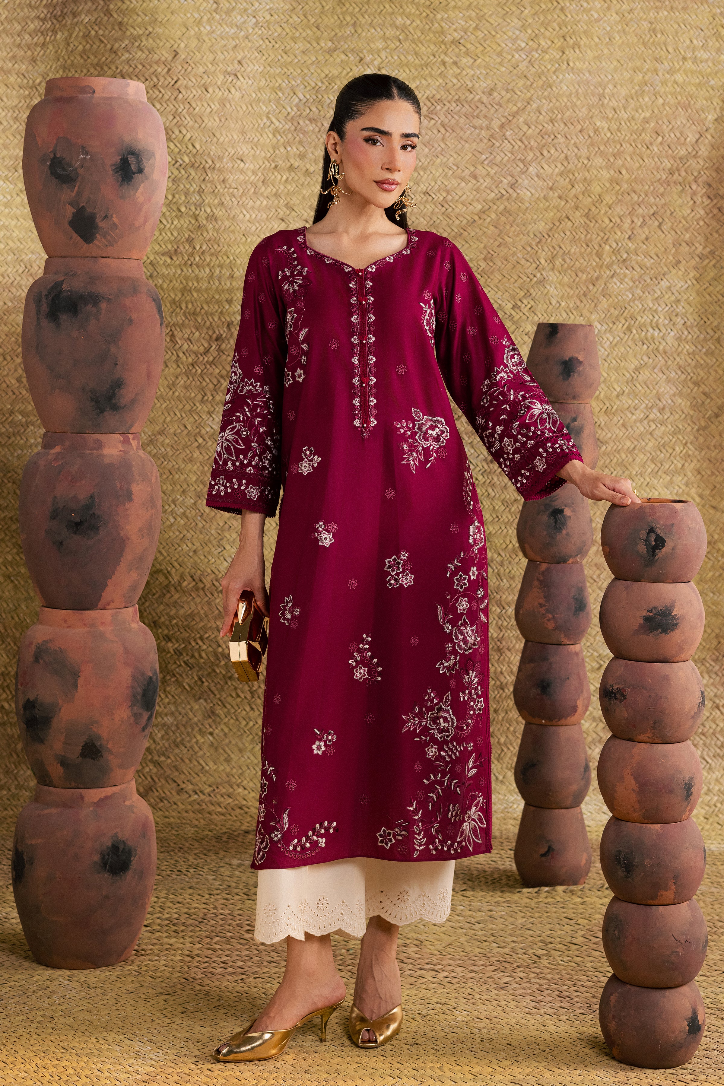  Aryaam 2Pc - Festive Eid Pret BATIKSS26  BATIK   XS / Burgundy / Pima Lawn-S / Burgundy / Pima Lawn-M / Burgundy / Pima Lawn-L / Burgundy / Pima Lawn-XL / Burgundy / Pima Lawn