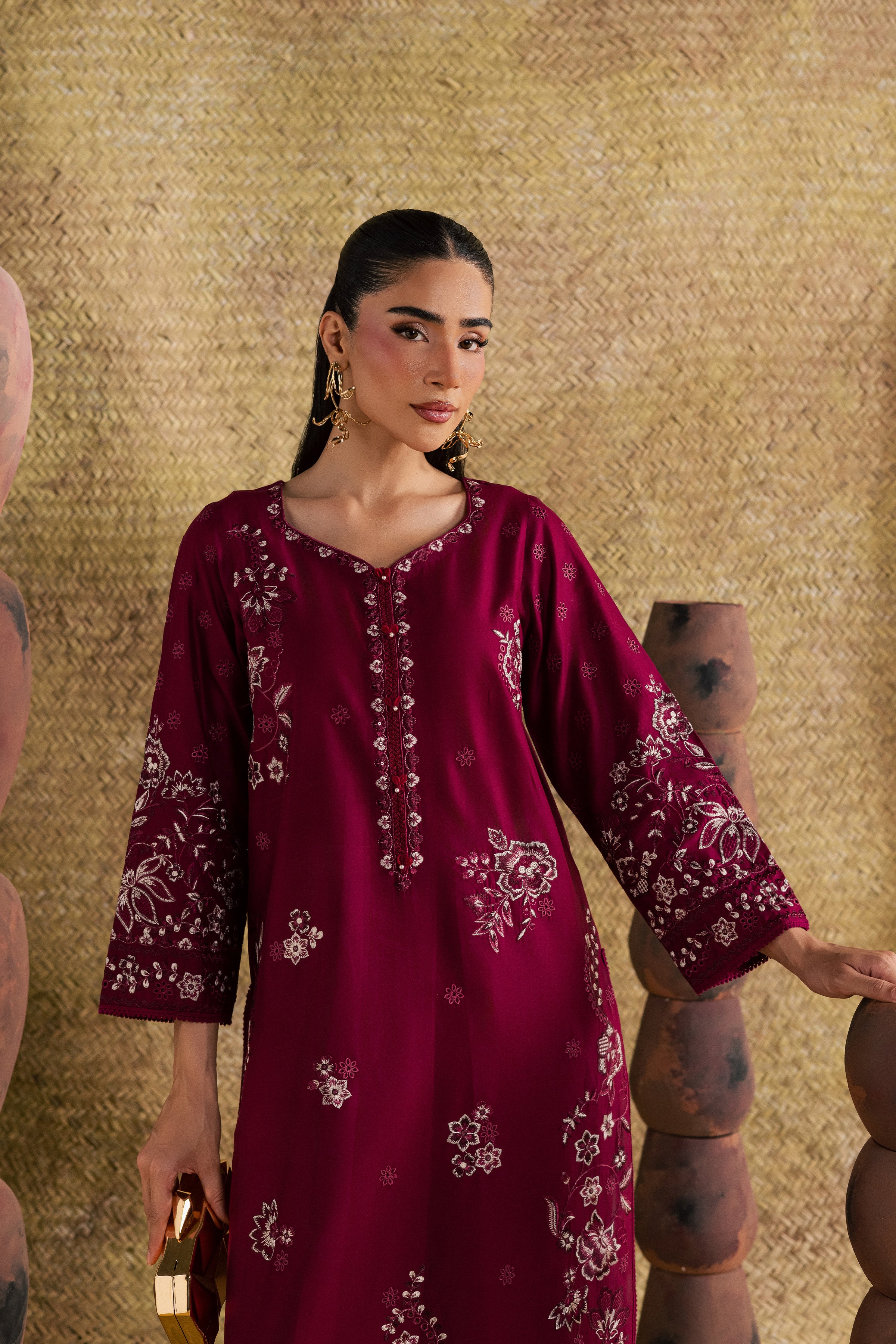  Aryaam 2Pc - Festive Eid Pret BATIKSS26  BATIK   XS / Burgundy / Pima Lawn-S / Burgundy / Pima Lawn-M / Burgundy / Pima Lawn-L / Burgundy / Pima Lawn-XL / Burgundy / Pima Lawn