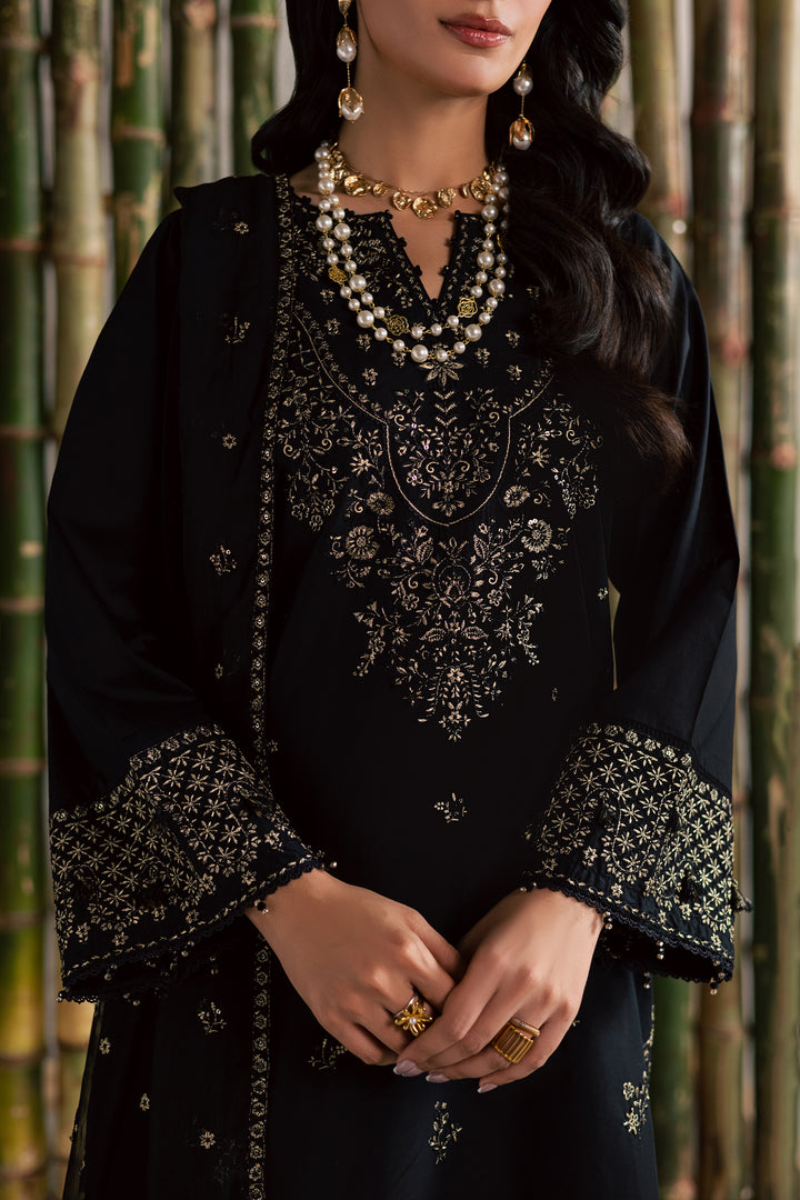  Ash 3Pc - Festive Embroidered Lawn BATIKEID2026  BATIK   XS / Black / Pima Lawn-S / Black / Pima Lawn-M / Black / Pima Lawn-L / Black / Pima Lawn-XL / Black / Pima Lawn