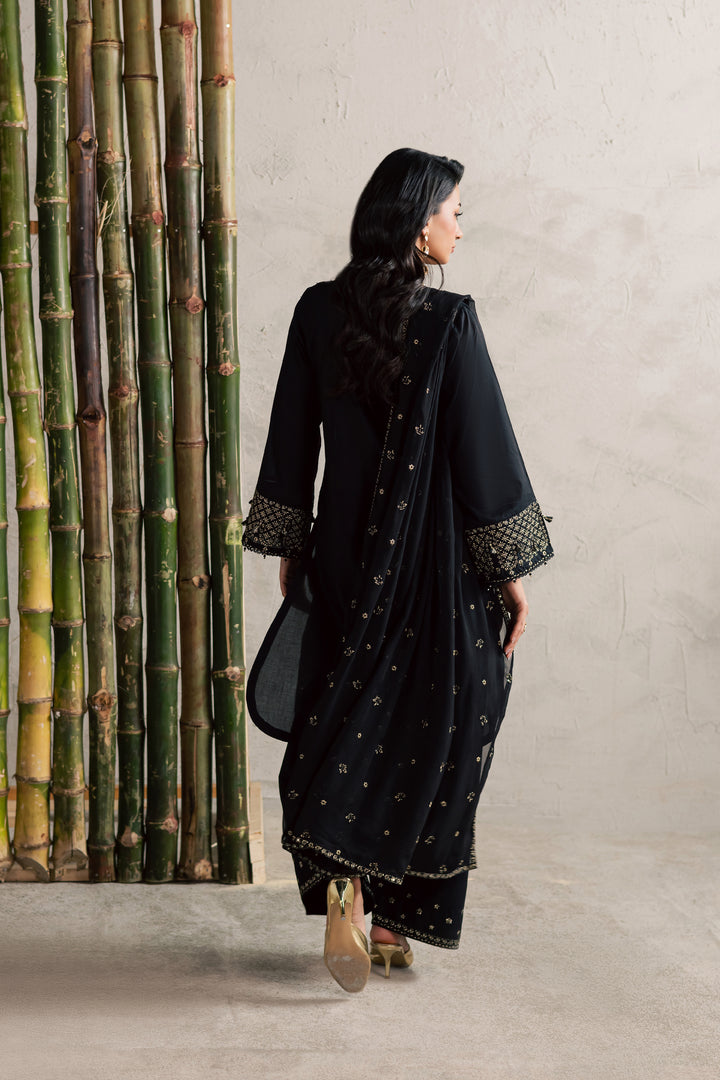  Ash 3Pc - Festive Embroidered Lawn BATIKEID2026  BATIK   XS / Black / Pima Lawn-S / Black / Pima Lawn-M / Black / Pima Lawn-L / Black / Pima Lawn-XL / Black / Pima Lawn