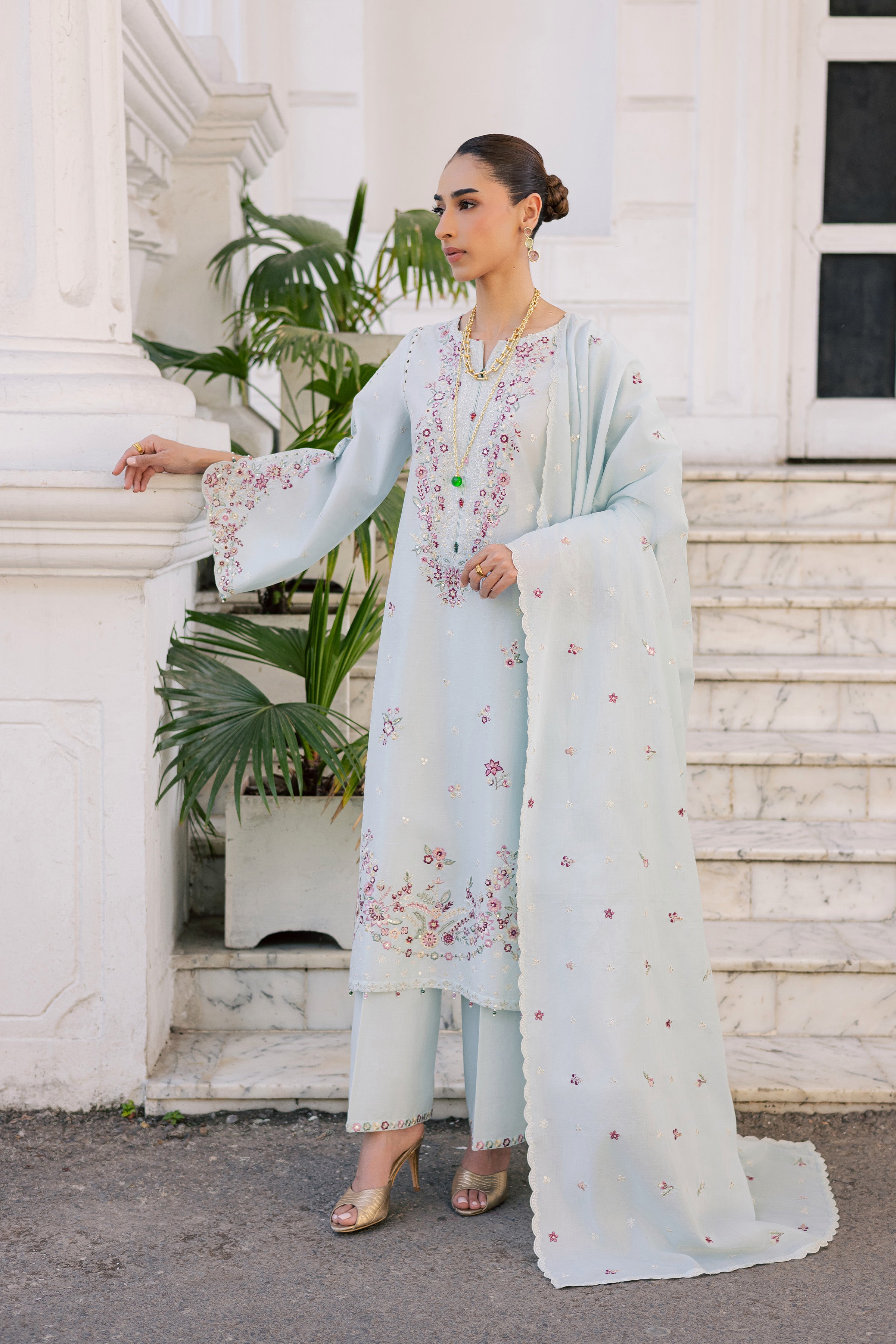  Asmaar 3Pc - Festive Embroidered Lawn BATIKSS26  BATIK   XS / Blue / Pima Lawn-S / Blue / Pima Lawn-M / Blue / Pima Lawn-L / Blue / Pima Lawn-XL / Blue / Pima Lawn