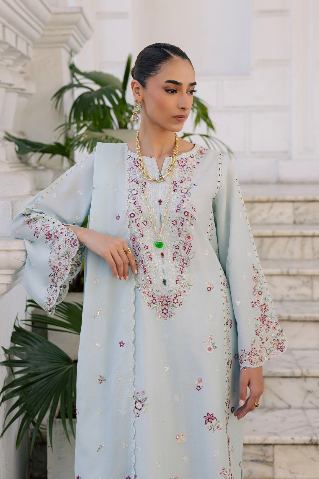  Asmaar 3Pc - Festive Embroidered Lawn BATIKSS26  BATIK   XS / Blue / Pima Lawn-S / Blue / Pima Lawn-M / Blue / Pima Lawn-L / Blue / Pima Lawn-XL / Blue / Pima Lawn