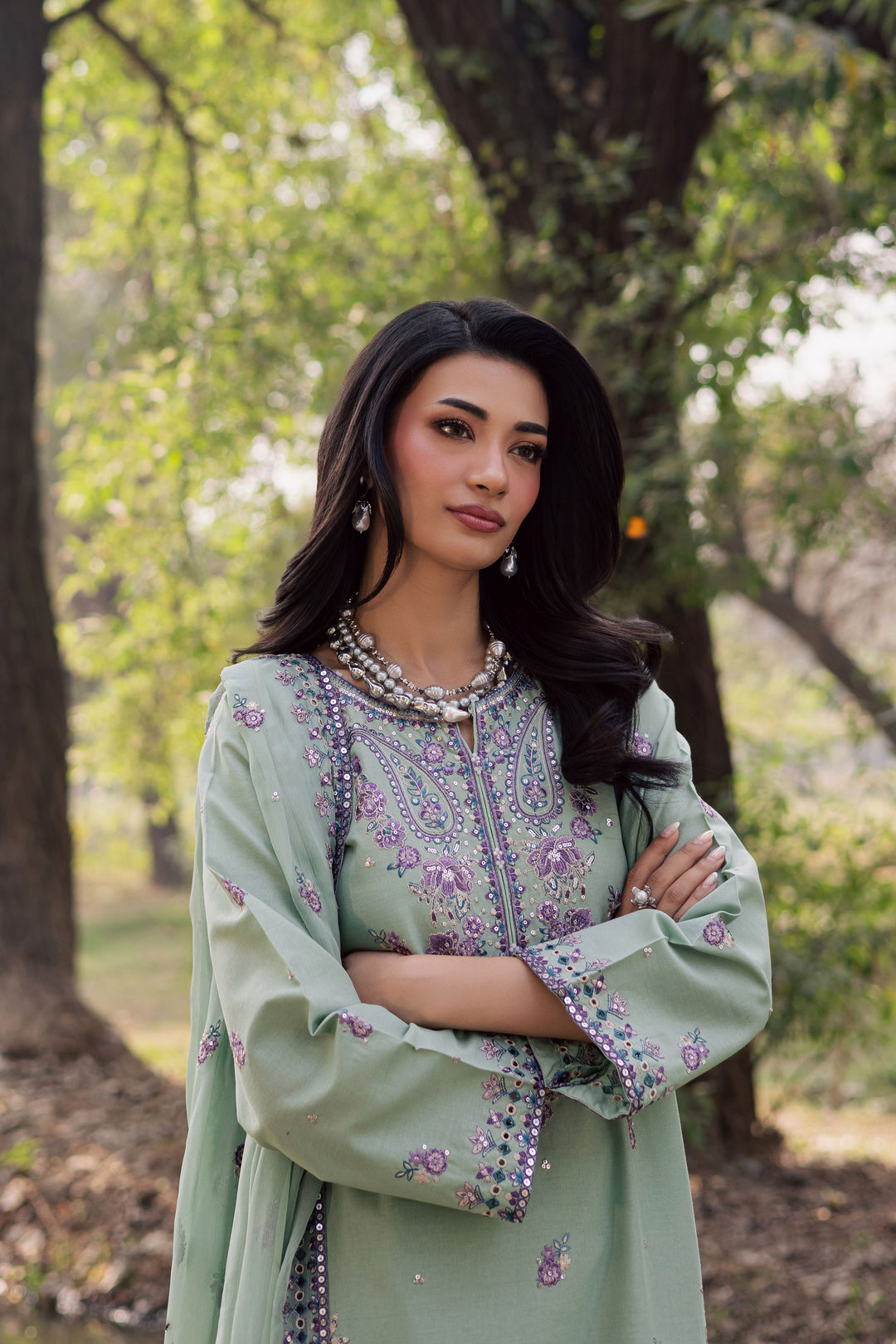  Asmira Lilac 3Pc - Embroidered Khaddar Dress BATIK WINTER PRET 2025  BATIK   XS / Sea Green / Khaddar-S / Sea Green / Khaddar-M / Sea Green / Khaddar-L / Sea Green / Khaddar-XL / Sea Green / Khaddar