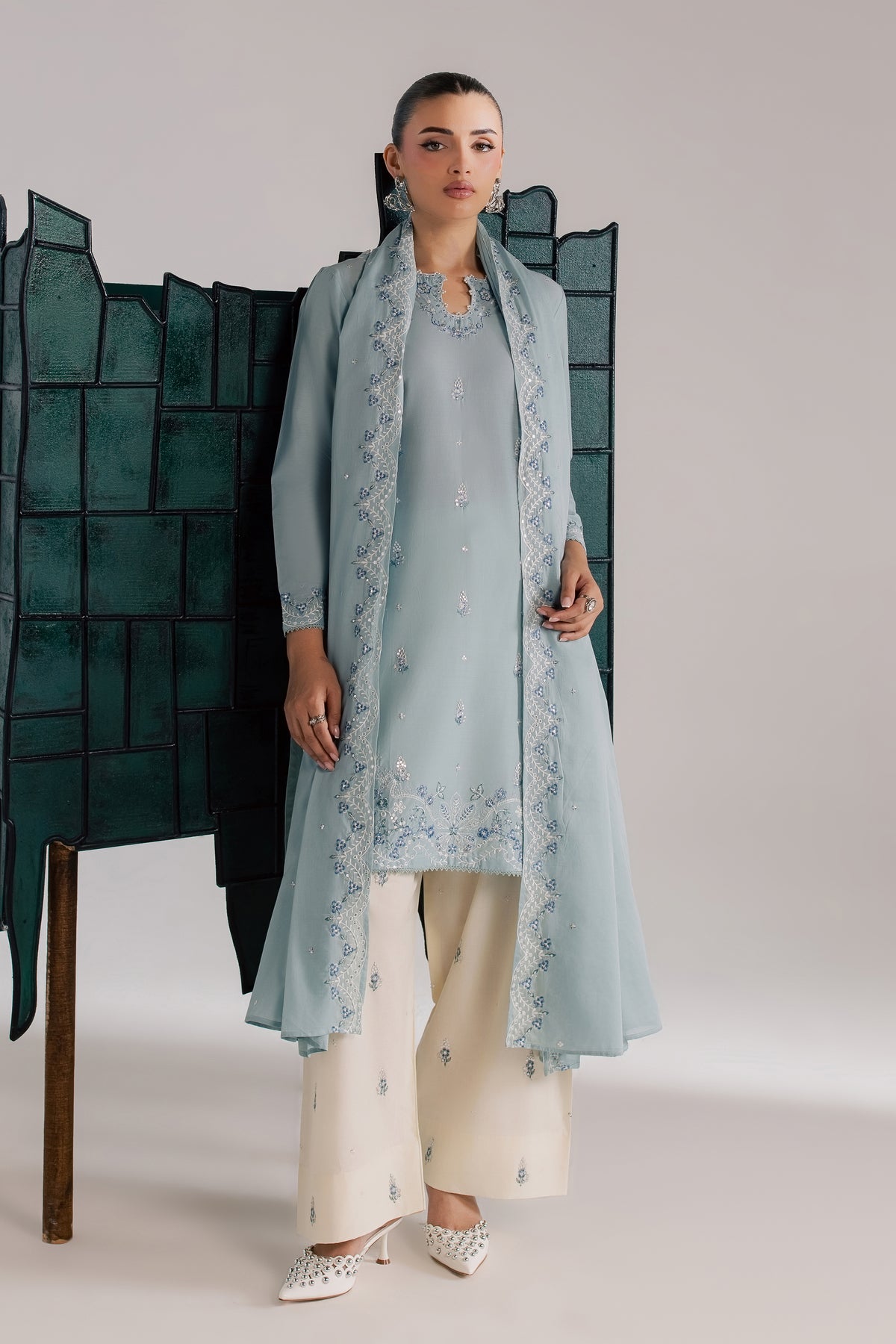  Astola 3Pc - Luxury Embroidered Lawn BATIKSS26  BATIK   XS / Stone Blue / Pima Lawn-S / Stone Blue / Pima Lawn-M / Stone Blue / Pima Lawn-L / Stone Blue / Pima Lawn-XL / Stone Blue / Pima Lawn