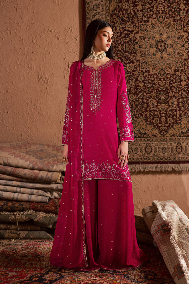  Atishi Gulabi 3Pc - Festive Luxe Pret BATIKSTUDIO2025  BATIK   S / Fuschia Pink / Georgette-M / Fuschia Pink / Georgette-L / Fuschia Pink / Georgette