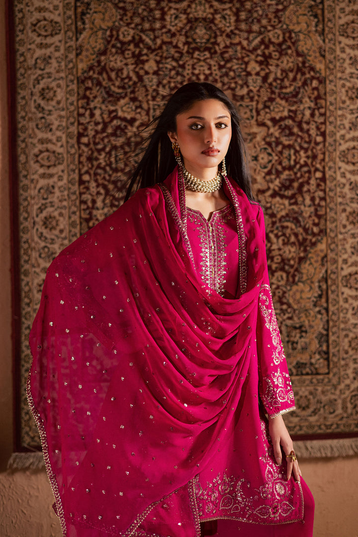  Atishi Gulabi 3Pc - Festive Luxe Pret BATIKSTUDIO2025  BATIK   S / Fuschia Pink / Georgette-M / Fuschia Pink / Georgette-L / Fuschia Pink / Georgette