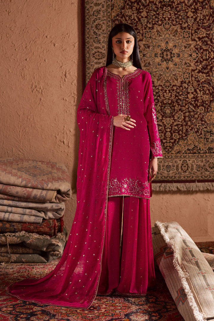  Atishi Gulabi 3Pc - Festive Luxe Pret BATIKSTUDIO2025  BATIK   S / Fuschia Pink / Georgette-M / Fuschia Pink / Georgette-L / Fuschia Pink / Georgette