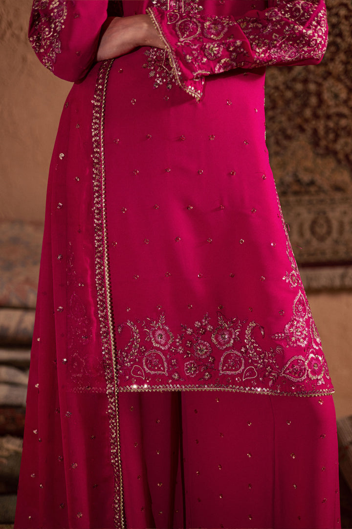  Atishi Gulabi 3Pc - Festive Luxe Pret BATIKSTUDIO2025  BATIK   S / Fuschia Pink / Georgette-M / Fuschia Pink / Georgette-L / Fuschia Pink / Georgette