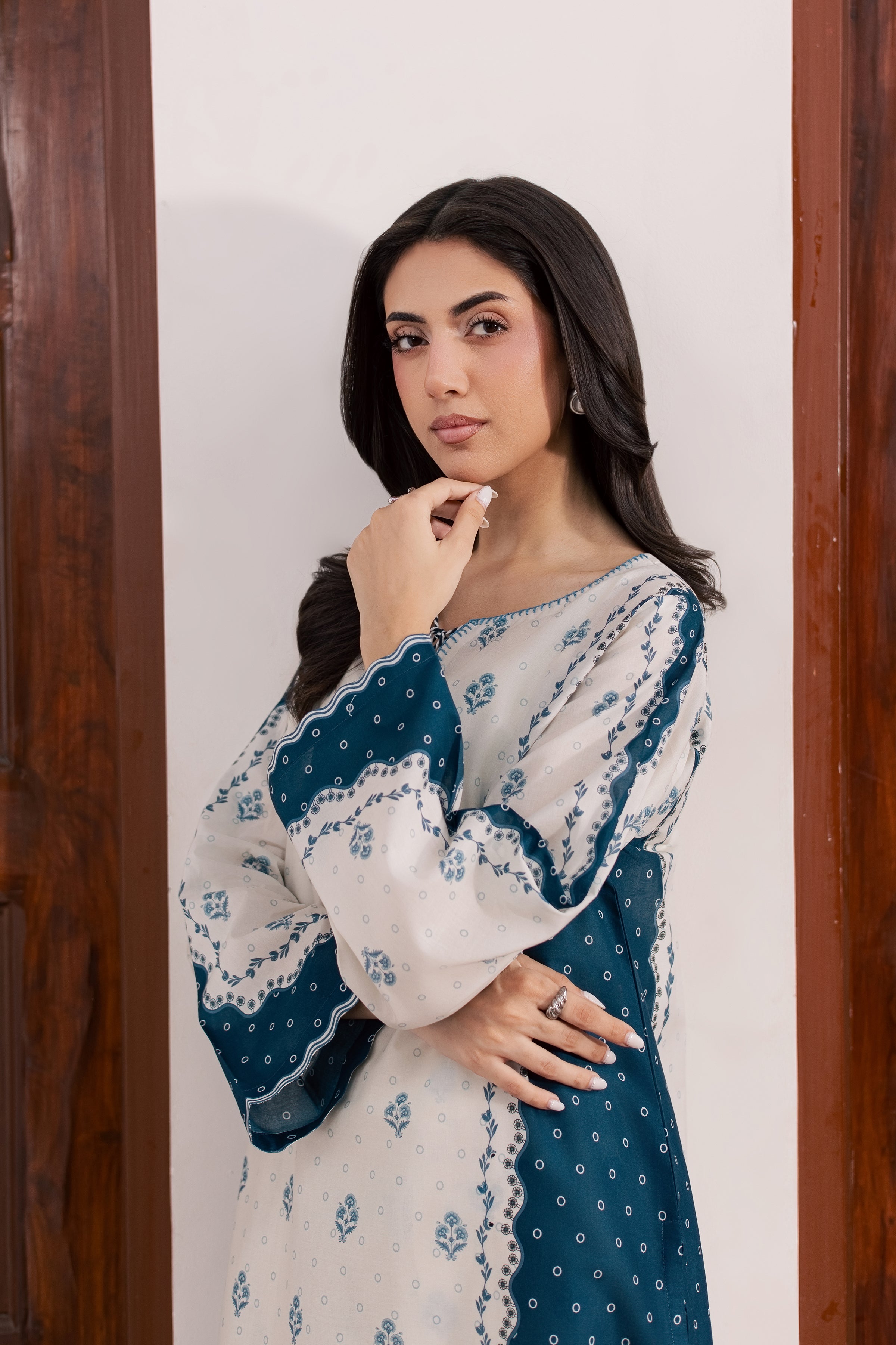 Aura 2Pc - Printed Lawn Dress BATIKSS26  BATIK   XS / Off White / Lawn-S / Off White / Lawn-M / Off White / Lawn-L / Off White / Lawn-XL / Off White / Lawn