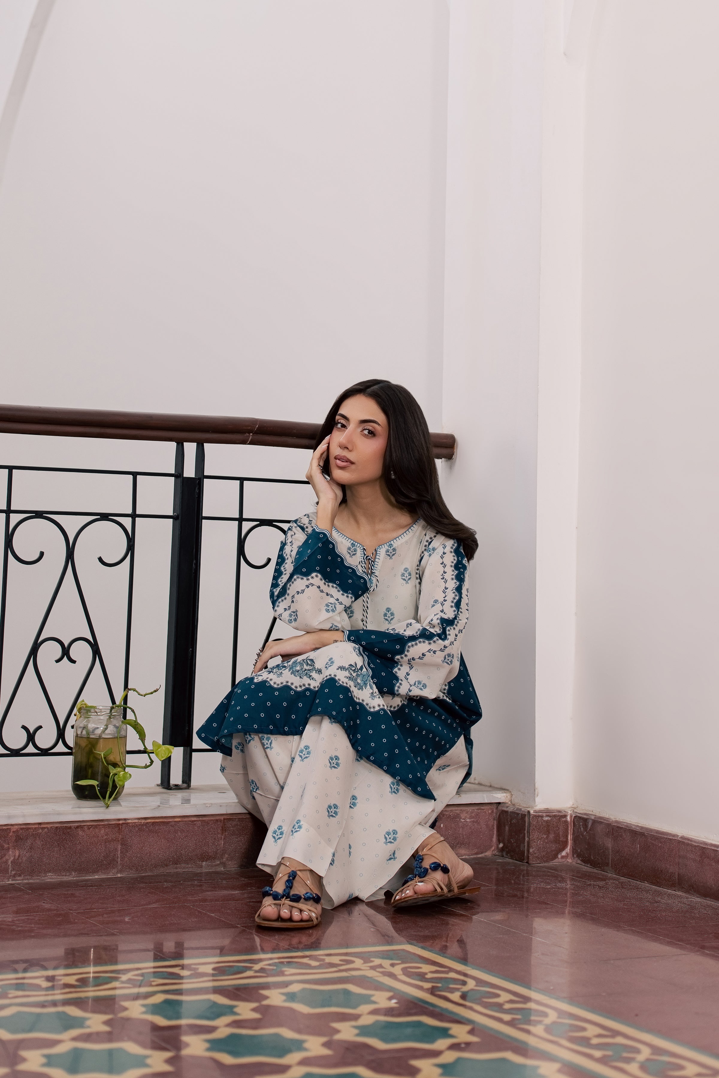  Aura 2Pc - Printed Lawn Dress BATIKSS26  BATIK   XS / Off White / Lawn-S / Off White / Lawn-M / Off White / Lawn-L / Off White / Lawn-XL / Off White / Lawn