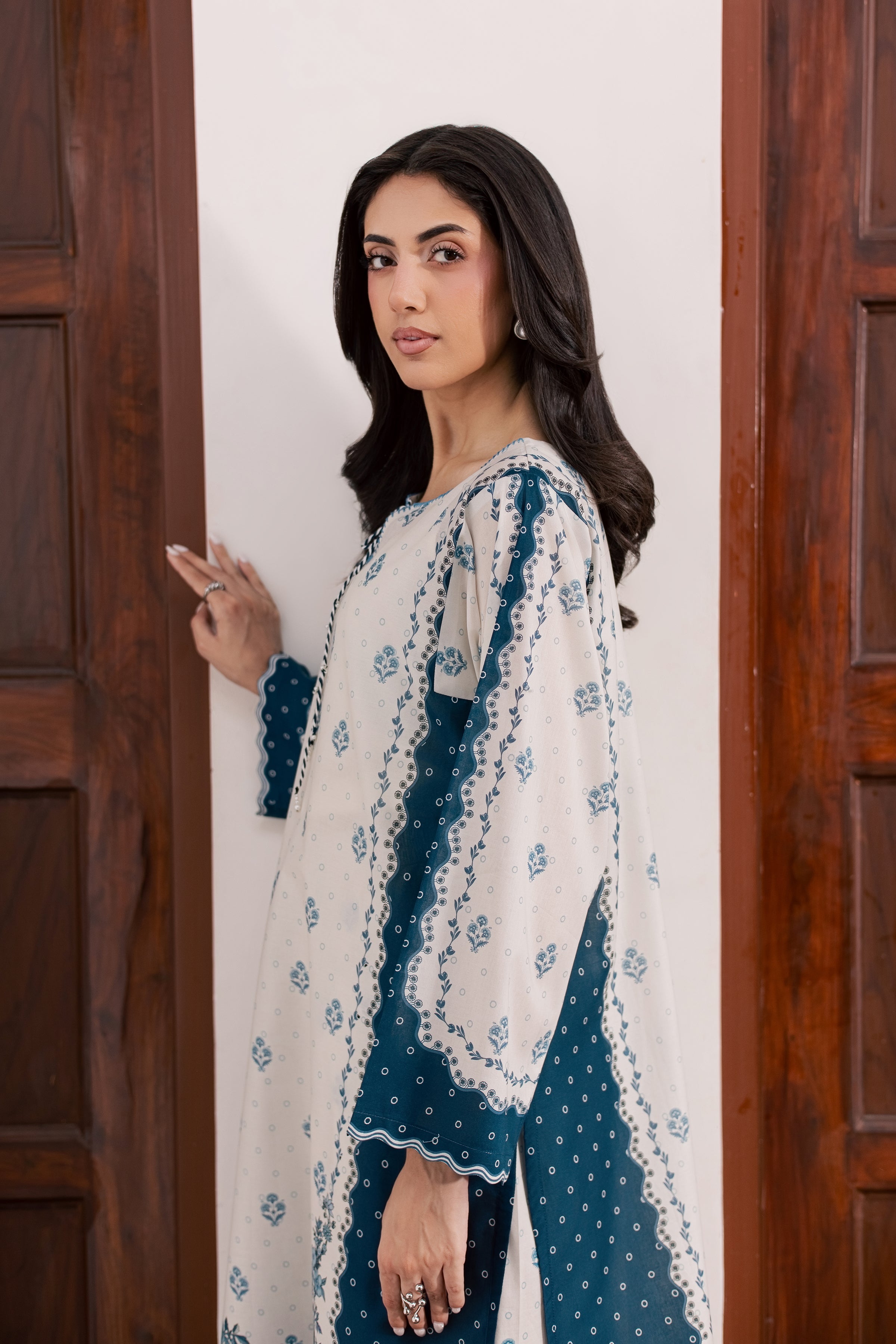  Aura 2Pc - Printed Lawn Dress BATIKSS26  BATIK   XS / Off White / Lawn-S / Off White / Lawn-M / Off White / Lawn-L / Off White / Lawn-XL / Off White / Lawn