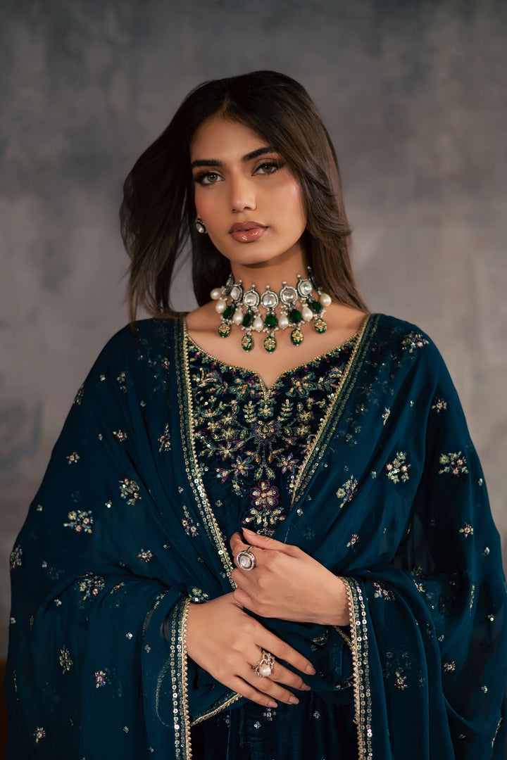  Ayra 3Pc - Velvet Formal Dress BATIKstudio  BATIK   S / Royal Green / Velvet-M / Royal Green / Velvet-L / Royal Green / Velvet