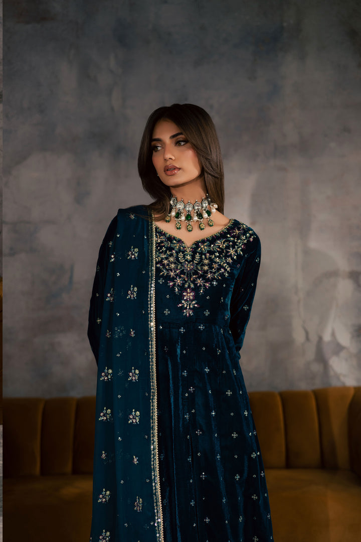  Ayra 3Pc - Velvet Formal Dress BATIKstudio  BATIK   S / Royal Green / Velvet-M / Royal Green / Velvet-L / Royal Green / Velvet