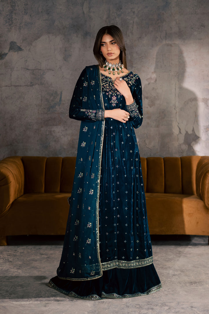  Ayra 3Pc - Velvet Formal Dress BATIKstudio  BATIK   S / Royal Green / Velvet-M / Royal Green / Velvet-L / Royal Green / Velvet