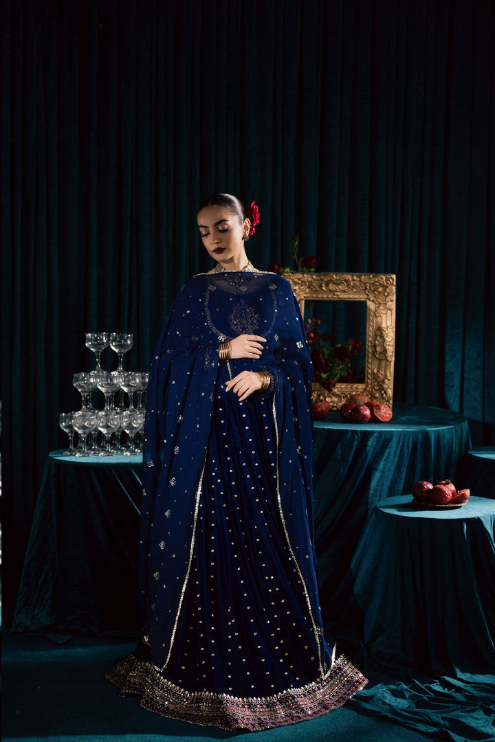  Azra 3Pc - Velvet Formal Dress BATIKstudio  BATIK   S / Royal Blue / Velvet-M / Royal Blue / Velvet-L / Royal Blue / Velvet