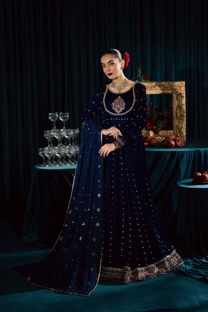  Azra 3Pc - Velvet Formal Dress BATIKstudio  BATIK   S / Royal Blue / Velvet-M / Royal Blue / Velvet-L / Royal Blue / Velvet