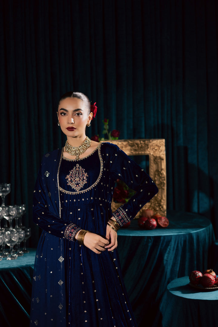  Azra 3Pc - Velvet Formal Dress BATIKstudio  BATIK   S / Royal Blue / Velvet-M / Royal Blue / Velvet-L / Royal Blue / Velvet