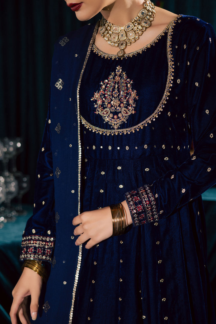  Azra 3Pc - Velvet Formal Dress BATIKstudio  BATIK   S / Royal Blue / Velvet-M / Royal Blue / Velvet-L / Royal Blue / Velvet