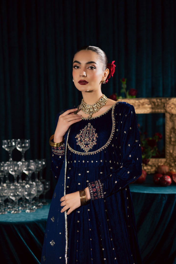  Azra 3Pc - Velvet Formal Dress BATIKstudio  BATIK   S / Royal Blue / Velvet-M / Royal Blue / Velvet-L / Royal Blue / Velvet