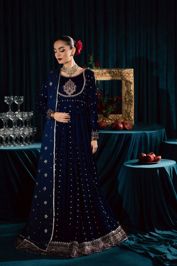  Azra 3Pc - Velvet Formal Dress BATIKstudio  BATIK   S / Royal Blue / Velvet-M / Royal Blue / Velvet-L / Royal Blue / Velvet