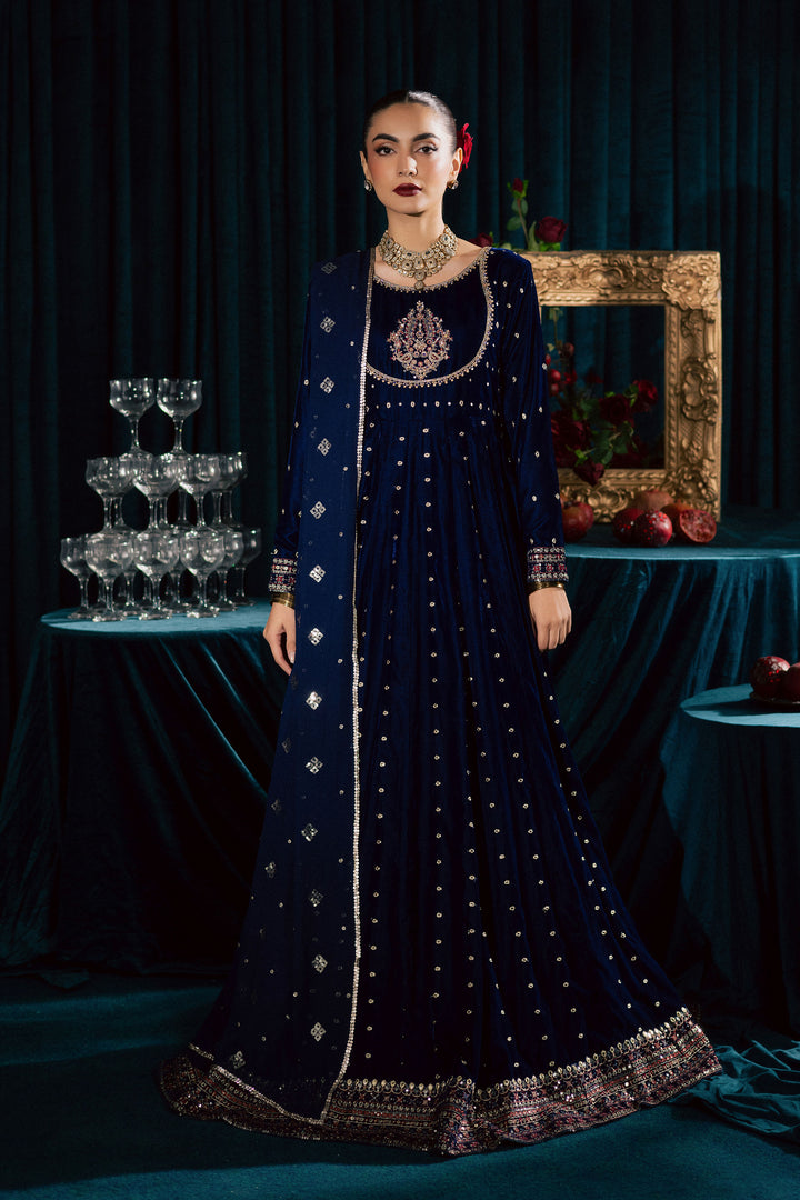  Azra 3Pc - Velvet Formal Dress BATIKstudio  BATIK   S / Royal Blue / Velvet-M / Royal Blue / Velvet-L / Royal Blue / Velvet