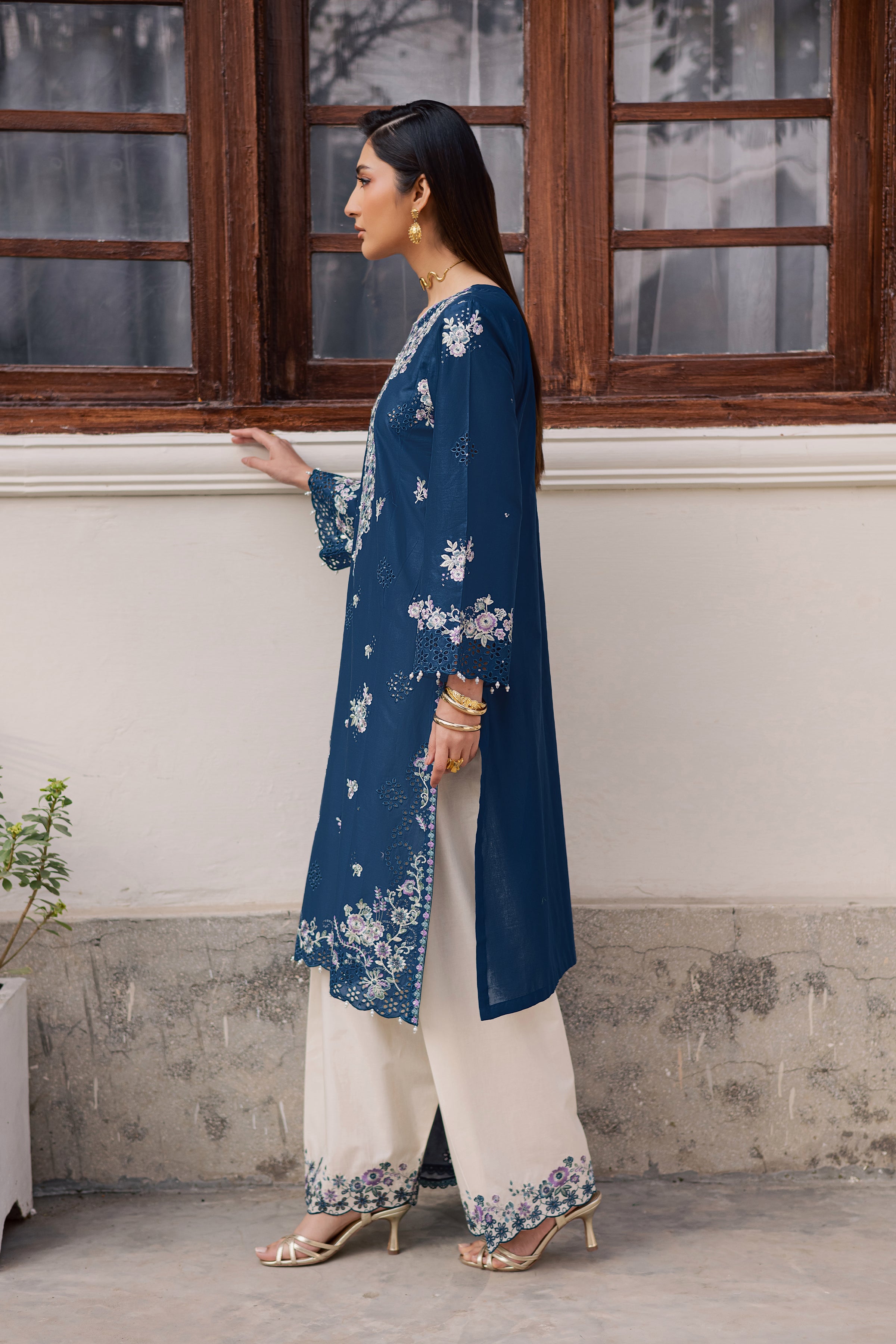  Azraaq 3Pc - Festive Embroidered Lawn BATIKEID2026  BATIK   XS / Zinc / Pima Lawn-S / Zinc / Pima Lawn-M / Zinc / Pima Lawn-L / Zinc / Pima Lawn-XL / Zinc / Pima Lawn