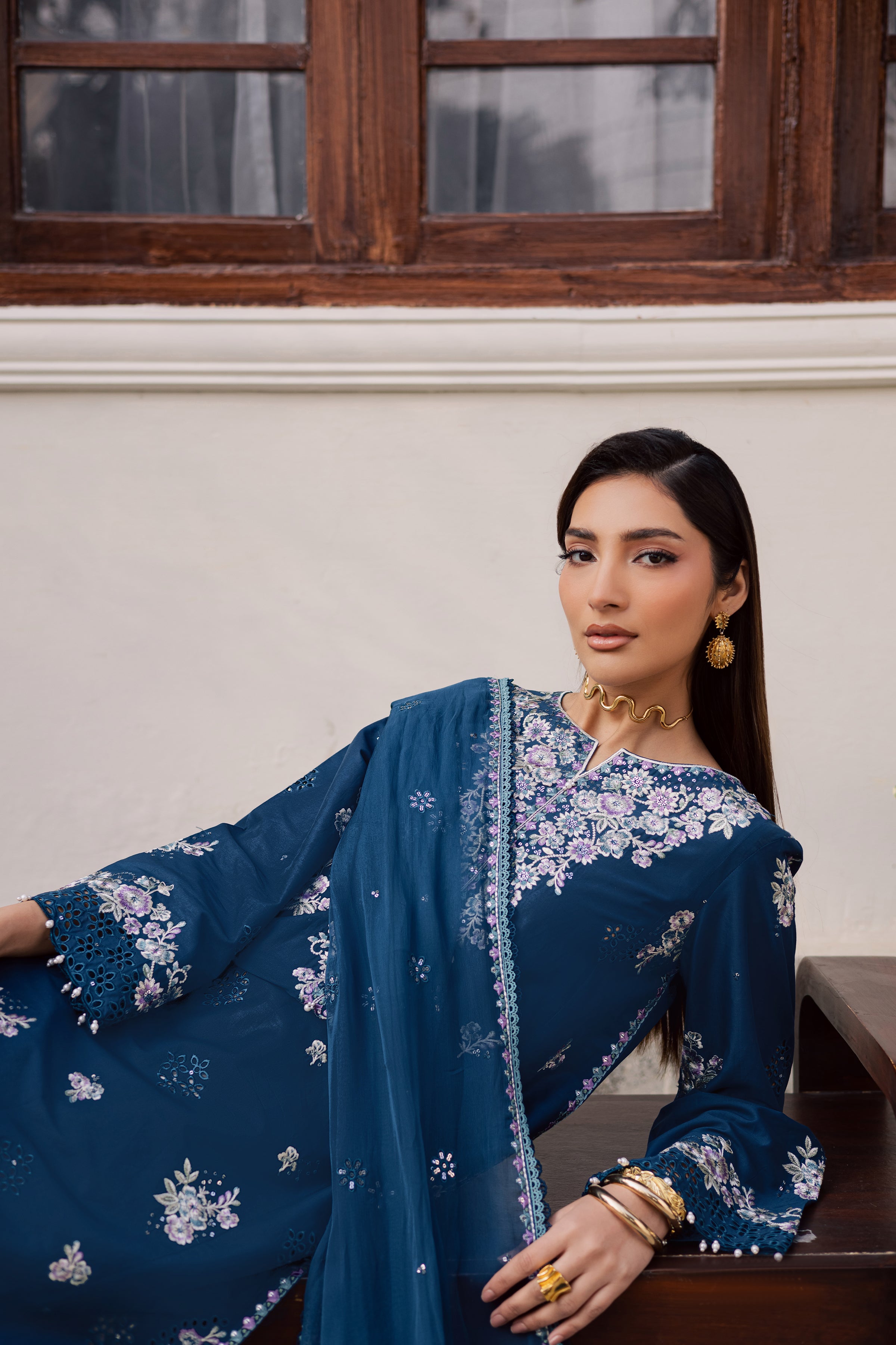  Azraaq 3Pc - Festive Embroidered Lawn BATIKEID2026  BATIK   XS / Zinc / Pima Lawn-S / Zinc / Pima Lawn-M / Zinc / Pima Lawn-L / Zinc / Pima Lawn-XL / Zinc / Pima Lawn