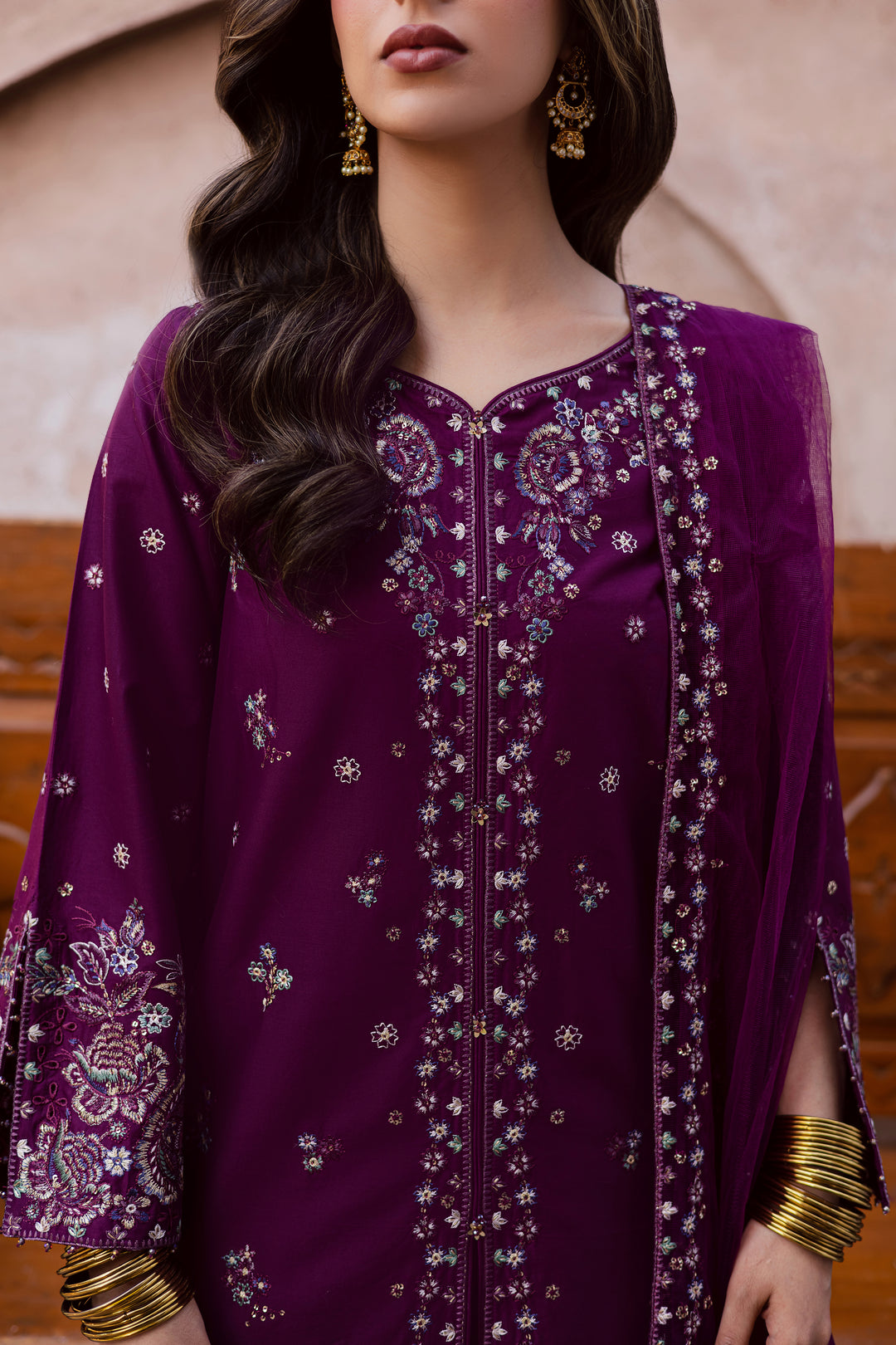  Balter 3Pc - Festive Embroidered Lawn BATIKEID2026  BATIK   XS / Wine / Pima Lawn-S / Wine / Pima Lawn-M / Wine / Pima Lawn-L / Wine / Pima Lawn-XL / Wine / Pima Lawn