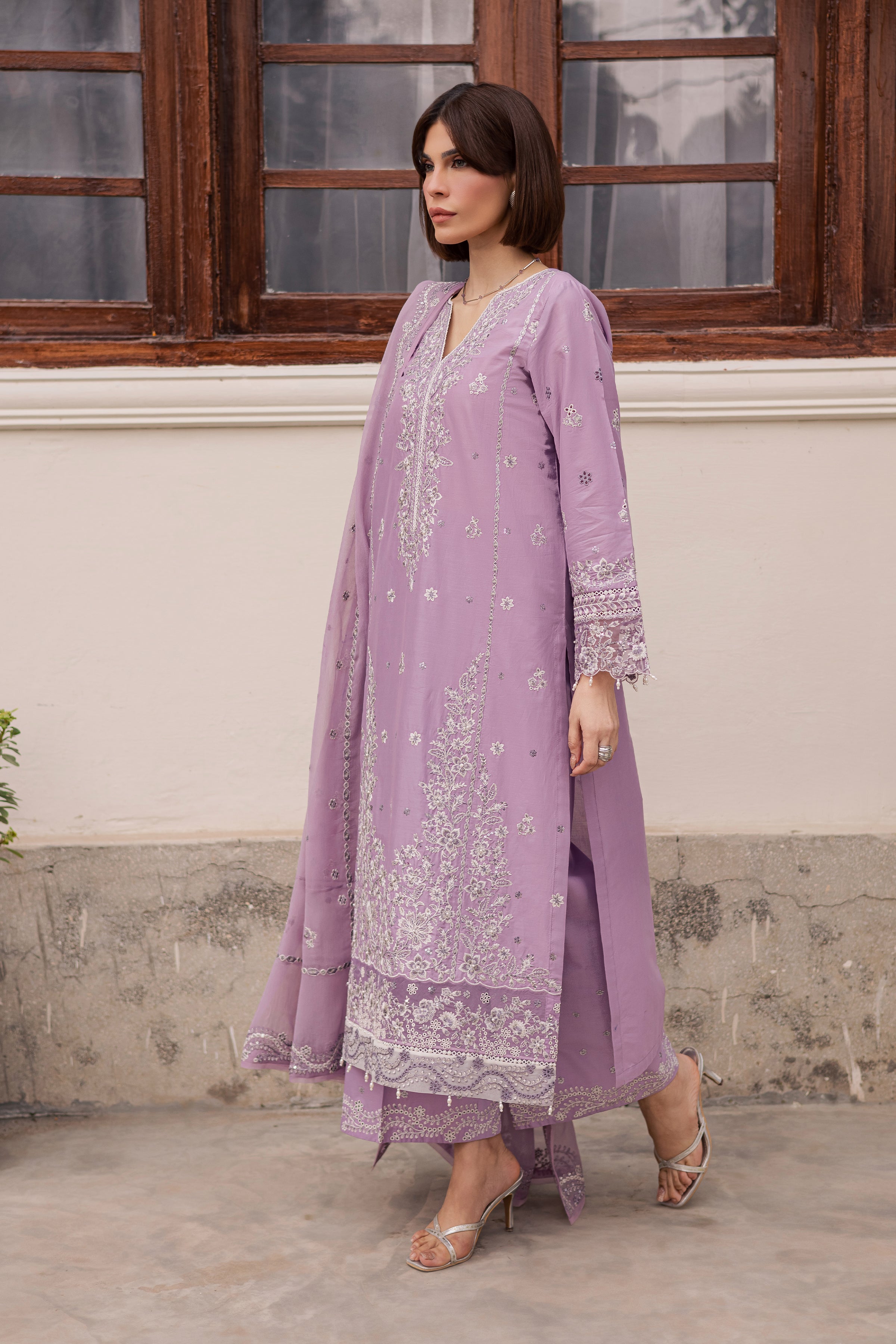  Banafsh 3Pc - Festive Embroidered Lawn BATIKEID2026  BATIK   XS / Heather / Pima Lawn-S / Heather / Pima Lawn-M / Heather / Pima Lawn-L / Heather / Pima Lawn-XL / Heather / Pima Lawn
