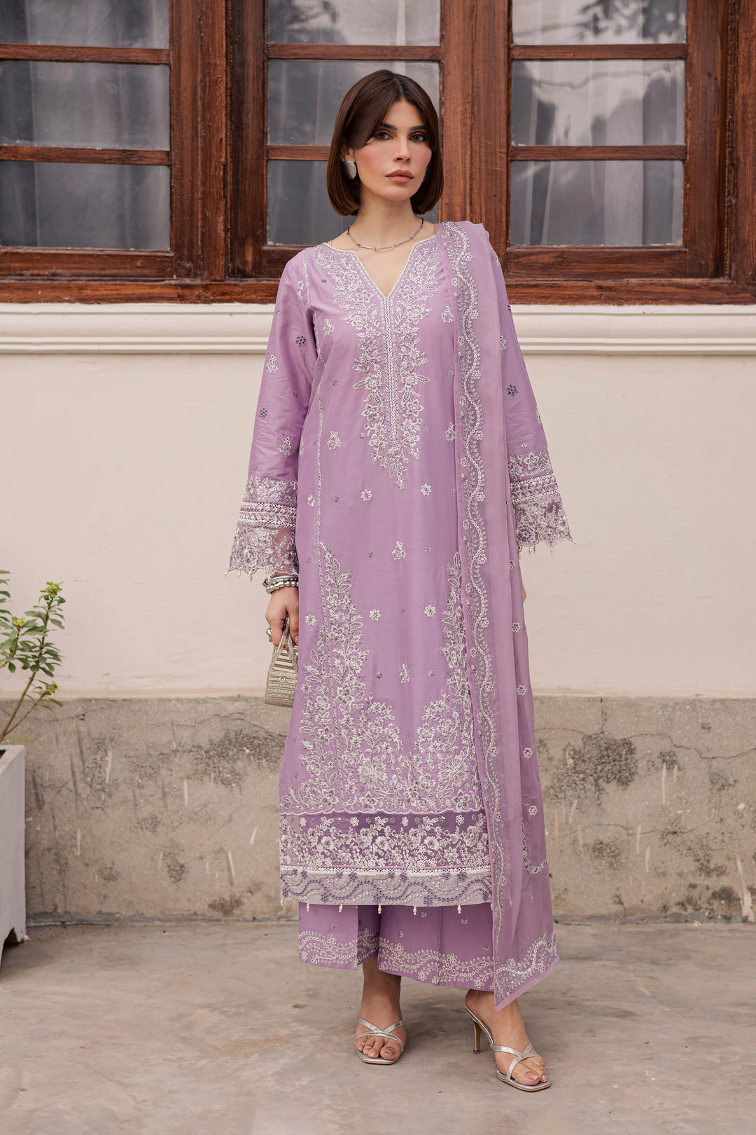  Banafsh 3Pc - Festive Embroidered Lawn BATIKEID2026  BATIK   XS / Heather / Pima Lawn-S / Heather / Pima Lawn-M / Heather / Pima Lawn-L / Heather / Pima Lawn-XL / Heather / Pima Lawn