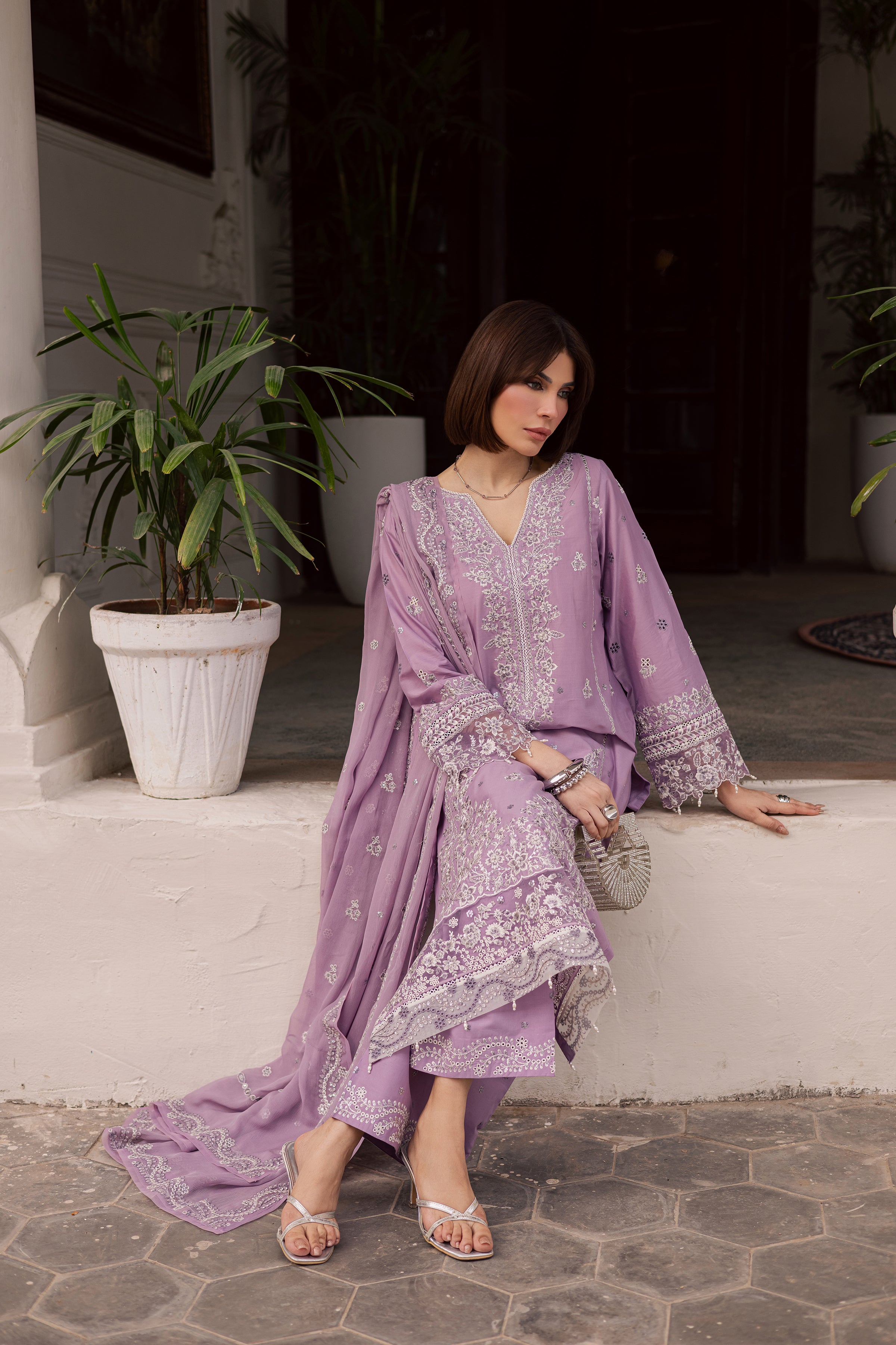  Banafsh 3Pc - Festive Embroidered Lawn BATIKEID2026  BATIK   XS / Heather / Pima Lawn-S / Heather / Pima Lawn-M / Heather / Pima Lawn-L / Heather / Pima Lawn-XL / Heather / Pima Lawn
