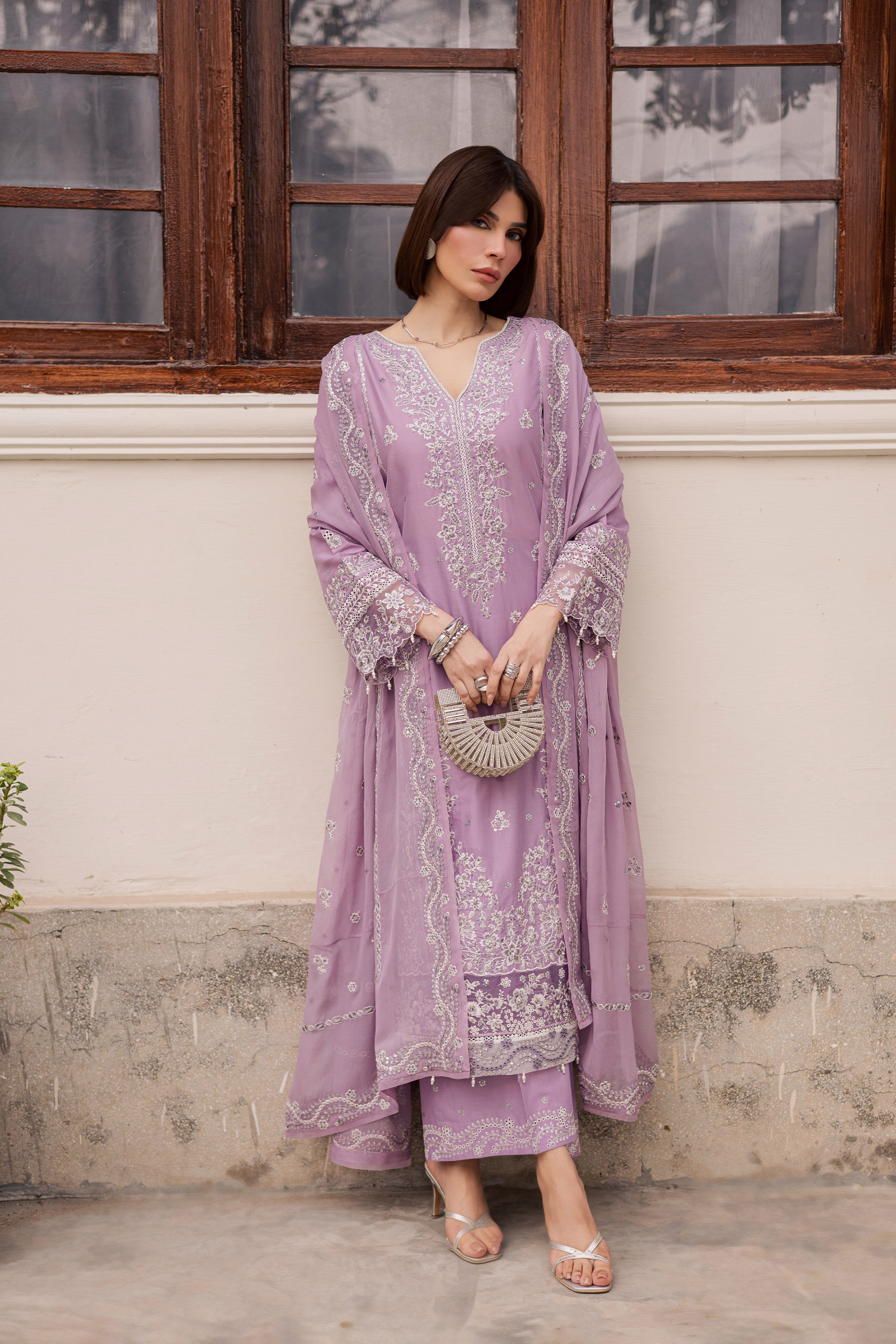  Banafsh 3Pc - Festive Embroidered Lawn BATIKEID2026  BATIK   XS / Heather / Pima Lawn-S / Heather / Pima Lawn-M / Heather / Pima Lawn-L / Heather / Pima Lawn-XL / Heather / Pima Lawn