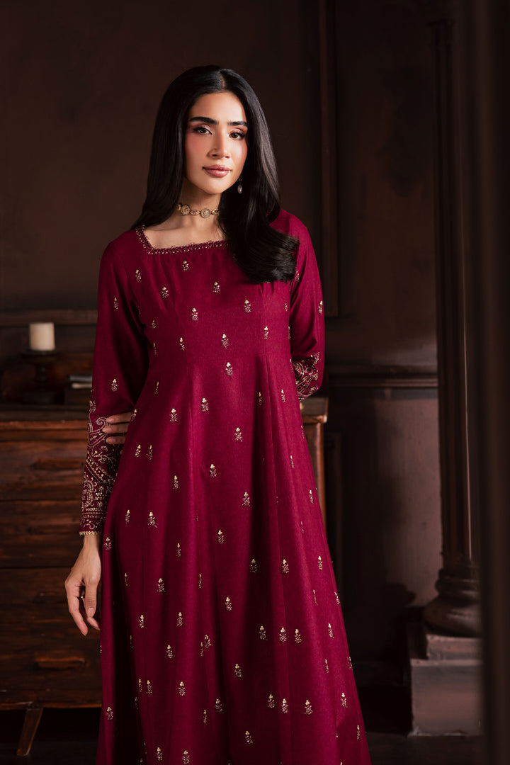  Baneen 2Pc - Embroidered Karandi Dress BATIK WINTER PRET 2025  BATIK   XS / Raspberry Pink / Karandi-S / Raspberry Pink / Karandi-M / Raspberry Pink / Karandi-L / Raspberry Pink / Karandi-XL / Raspberry Pink / Karandi