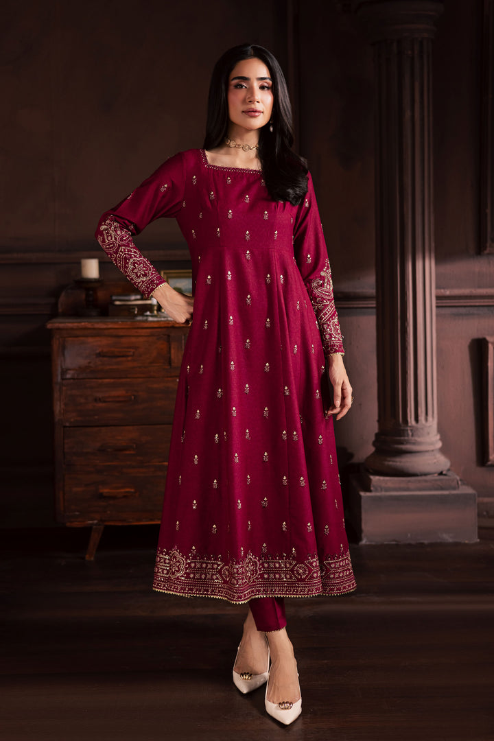  Baneen 2Pc - Embroidered Karandi Dress BATIK WINTER PRET 2025  BATIK   XS / Raspberry Pink / Karandi-S / Raspberry Pink / Karandi-M / Raspberry Pink / Karandi-L / Raspberry Pink / Karandi-XL / Raspberry Pink / Karandi