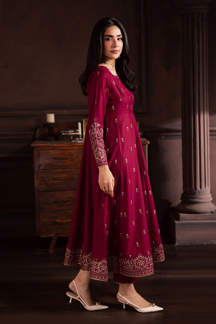  Baneen 2Pc - Embroidered Karandi Dress BATIK WINTER PRET 2025  BATIK   XS / Raspberry Pink / Karandi-S / Raspberry Pink / Karandi-M / Raspberry Pink / Karandi-L / Raspberry Pink / Karandi-XL / Raspberry Pink / Karandi