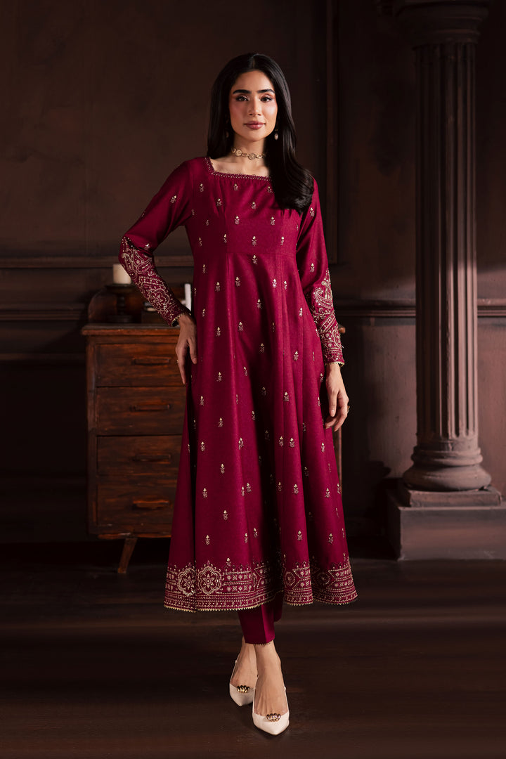  Baneen 2Pc - Embroidered Karandi Dress BATIK WINTER PRET 2025  BATIK   XS / Raspberry Pink / Karandi-S / Raspberry Pink / Karandi-M / Raspberry Pink / Karandi-L / Raspberry Pink / Karandi-XL / Raspberry Pink / Karandi