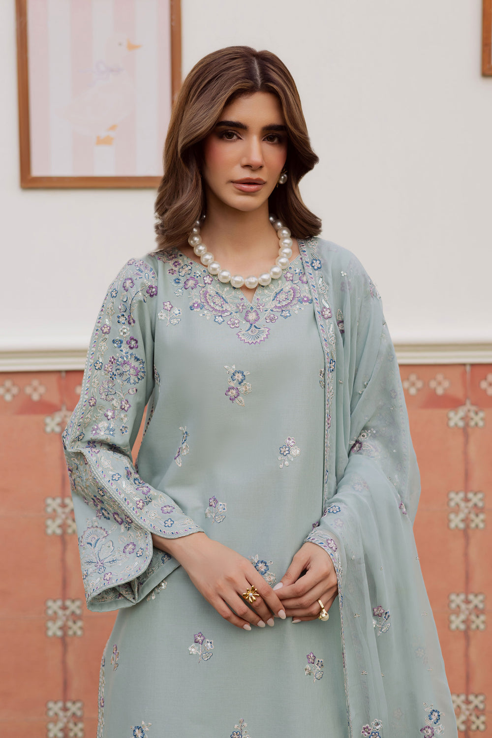  Basil 3Pc - Embroidered Khaddar Dress BATIK WINTER PRET 2025  BATIK   XS / Ice Blue / Khaddar-S / Ice Blue / Khaddar-M / Ice Blue / Khaddar-L / Ice Blue / Khaddar-XL / Ice Blue / Khaddar