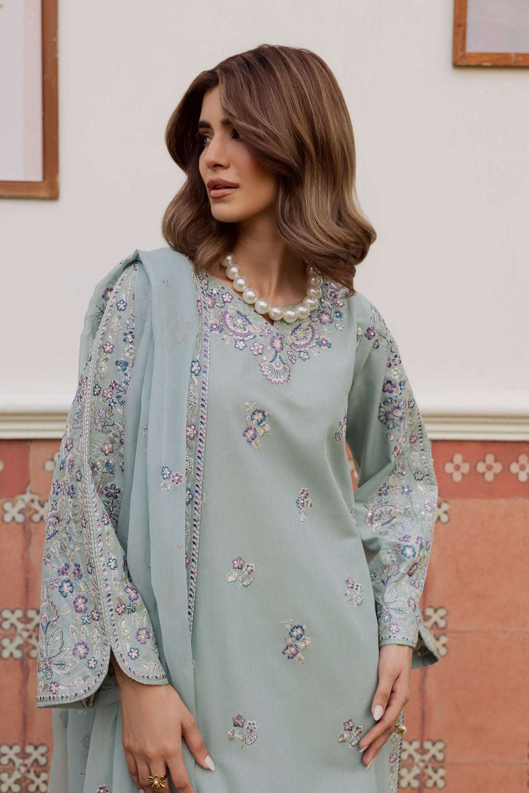  Basil 3Pc - Embroidered Khaddar Dress BATIK WINTER PRET 2025  BATIK   XS / Ice Blue / Khaddar-S / Ice Blue / Khaddar-M / Ice Blue / Khaddar-L / Ice Blue / Khaddar-XL / Ice Blue / Khaddar