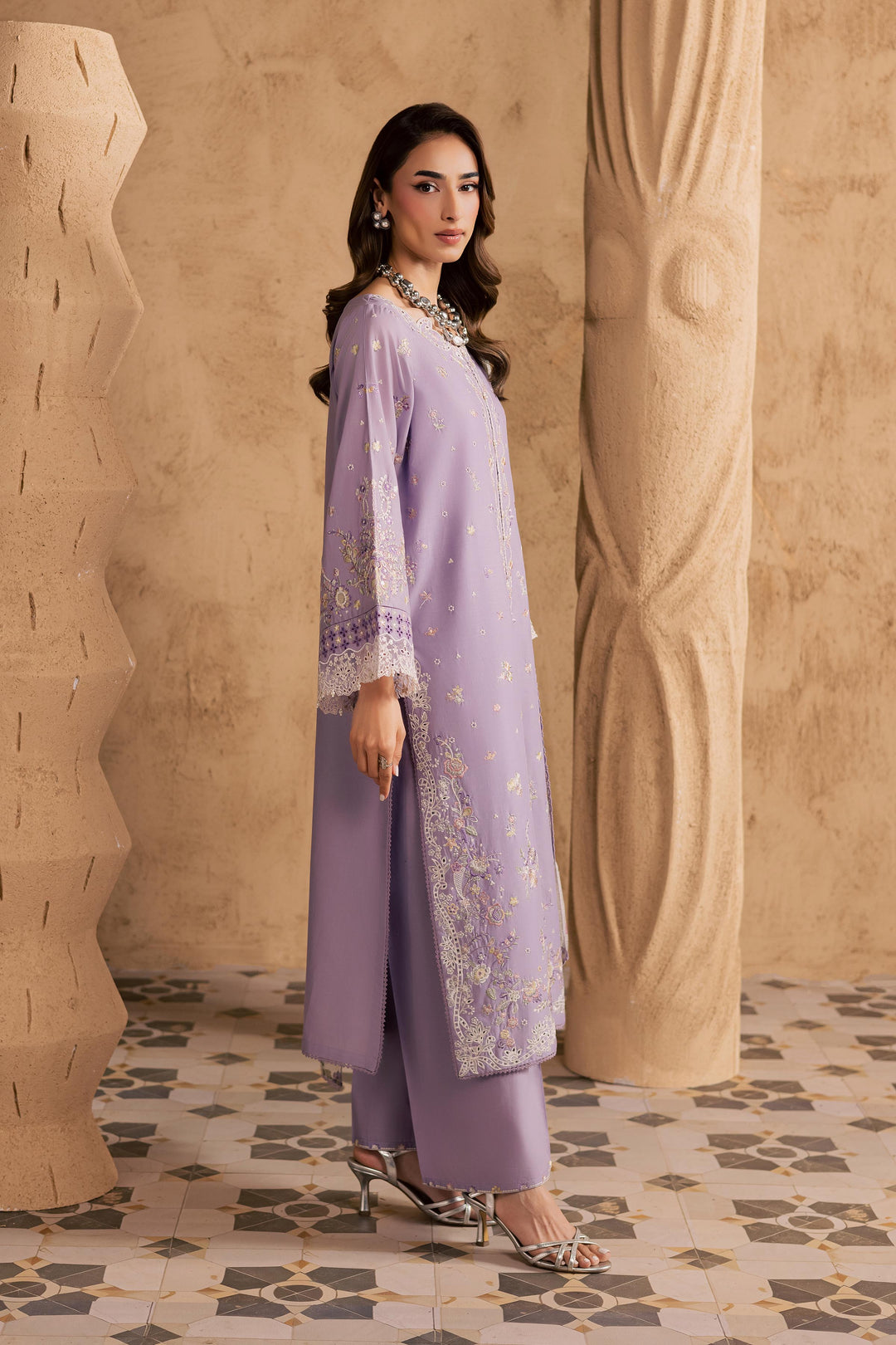  Belfast 3Pc - Embroidered Festive Pret BATIKSS26  BATIK   XS / Lilac / Pima Lawn-S / Lilac / Pima Lawn-M / Lilac / Pima Lawn-L / Lilac / Pima Lawn-XL / Lilac / Pima Lawn