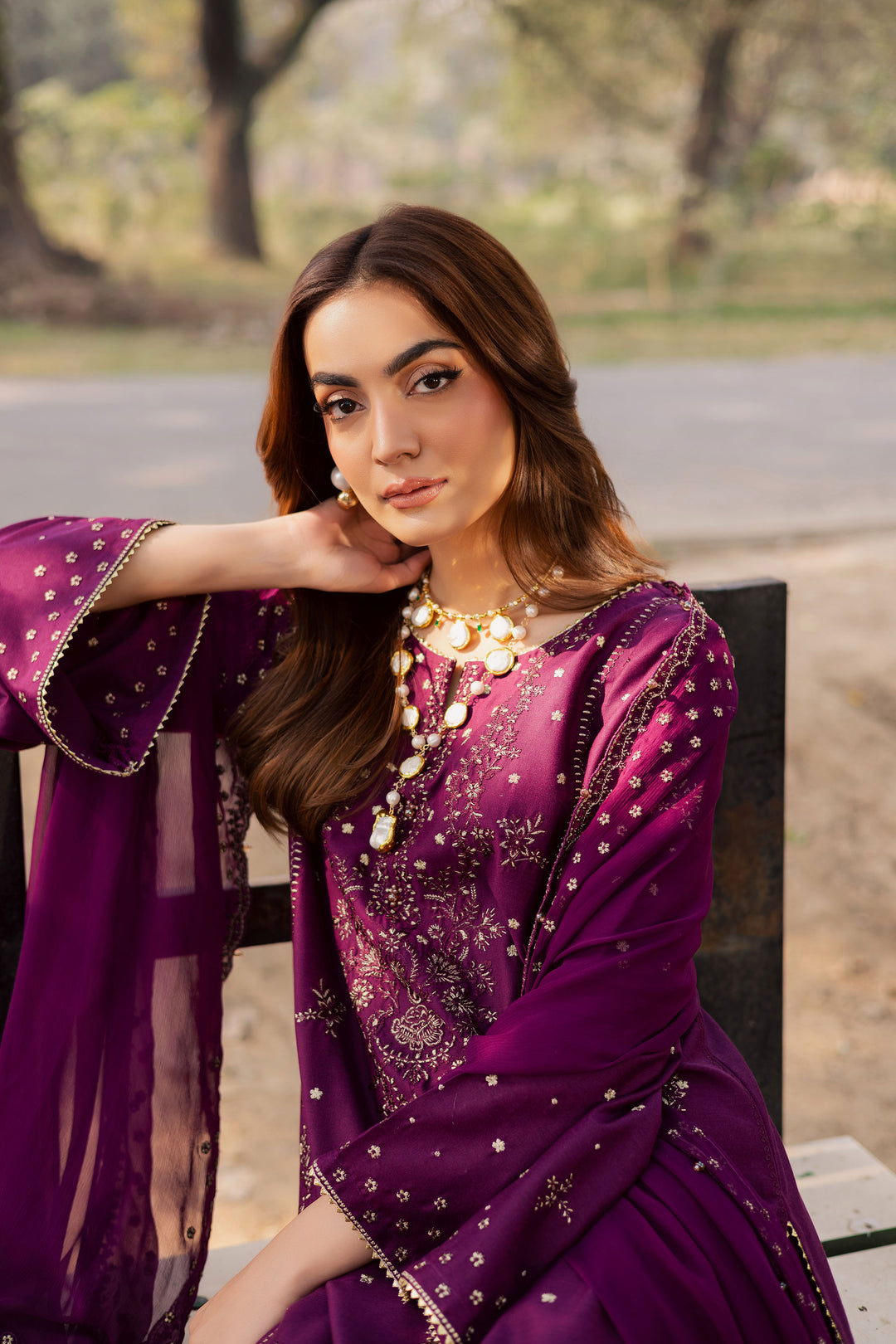  Berlin 3Pc - Embroidered Khaddar Dress BATIK WINTER PRET 2025  BATIK   XS / Purple / Khaddar-S / Purple / Khaddar-M / Purple / Khaddar-L / Purple / Khaddar-XL / Purple / Khaddar