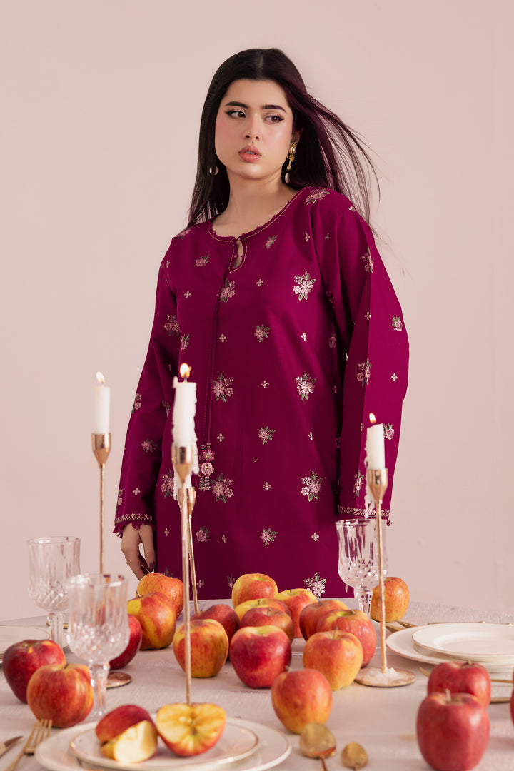  Berry Slush 2Pc - Embroidered Khaddar Dress BATIK WINTER PRET 2025  BATIK   XS / Bright Pink / Khaddar-S / Bright Pink / Khaddar-M / Bright Pink / Khaddar-L / Bright Pink / Khaddar-XL / Bright Pink / Khaddar