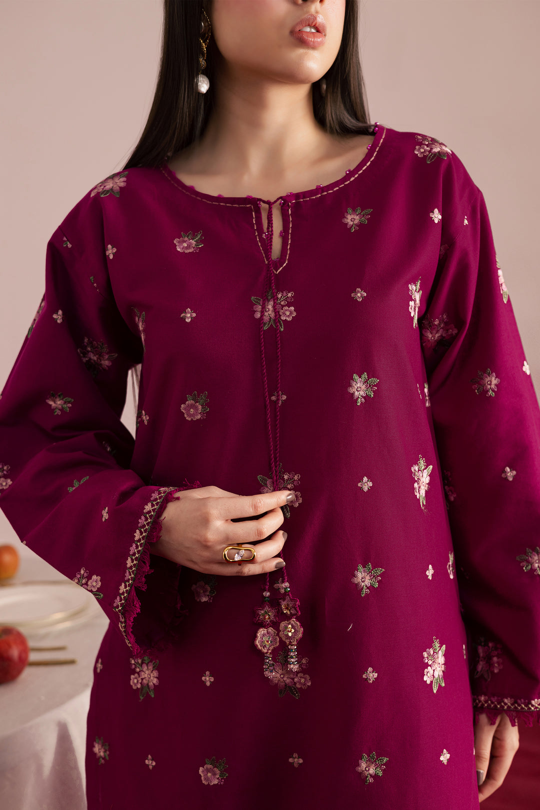  Berry Slush 2Pc - Embroidered Khaddar Dress BATIK WINTER PRET 2025  BATIK   XS / Bright Pink / Khaddar-S / Bright Pink / Khaddar-M / Bright Pink / Khaddar-L / Bright Pink / Khaddar-XL / Bright Pink / Khaddar