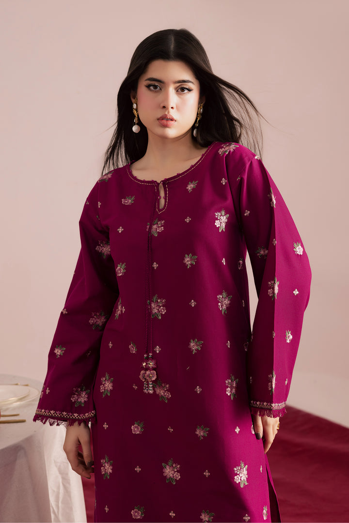  Berry Slush 2Pc - Embroidered Khaddar Dress BATIK WINTER PRET 2025  BATIK   XS / Bright Pink / Khaddar-S / Bright Pink / Khaddar-M / Bright Pink / Khaddar-L / Bright Pink / Khaddar-XL / Bright Pink / Khaddar