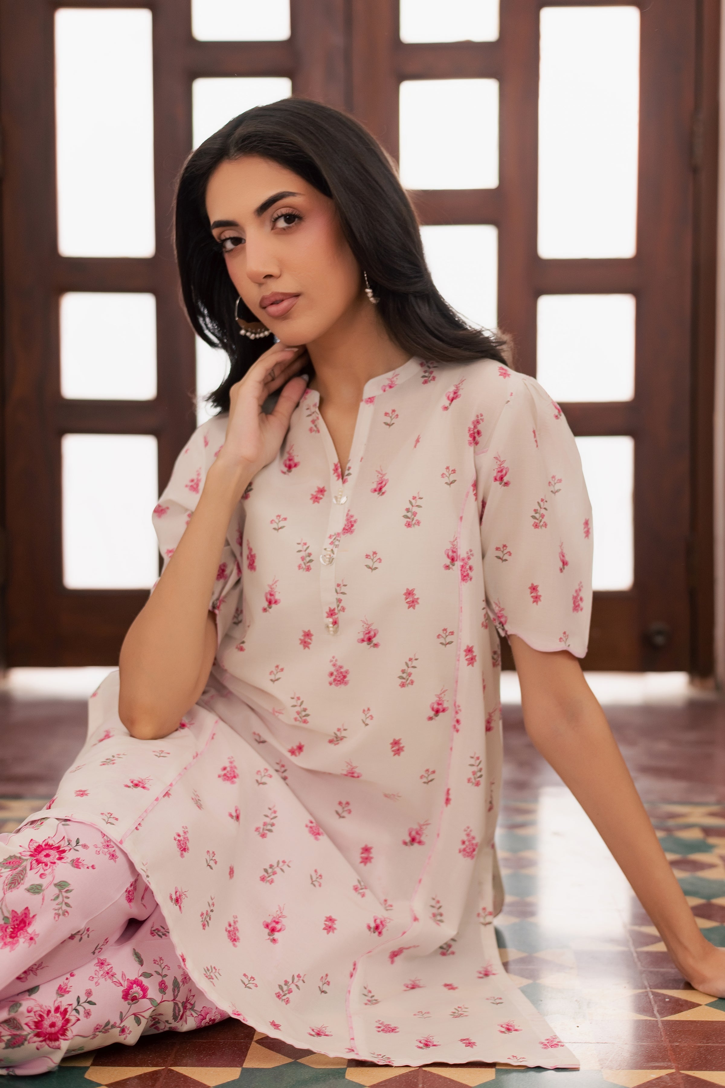  Biscoff 2Pc - Printed Lawn Dress BATIKSS26  BATIK   XS / Off White / Lawn-S / Off White / Lawn-M / Off White / Lawn-L / Off White / Lawn-XL / Off White / Lawn