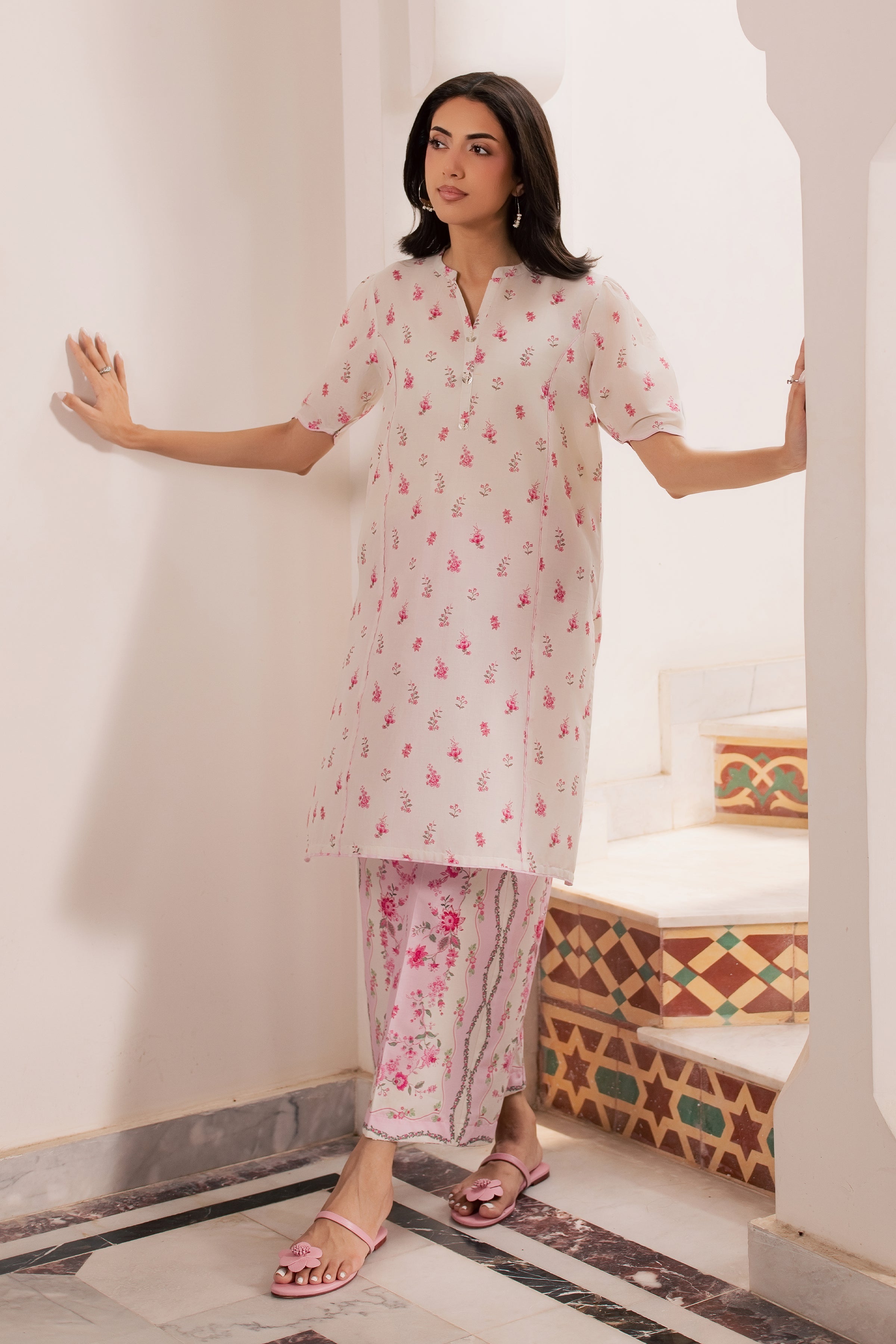  Biscoff 2Pc - Printed Lawn Dress BATIKSS26  BATIK   XS / Off White / Lawn-S / Off White / Lawn-M / Off White / Lawn-L / Off White / Lawn-XL / Off White / Lawn