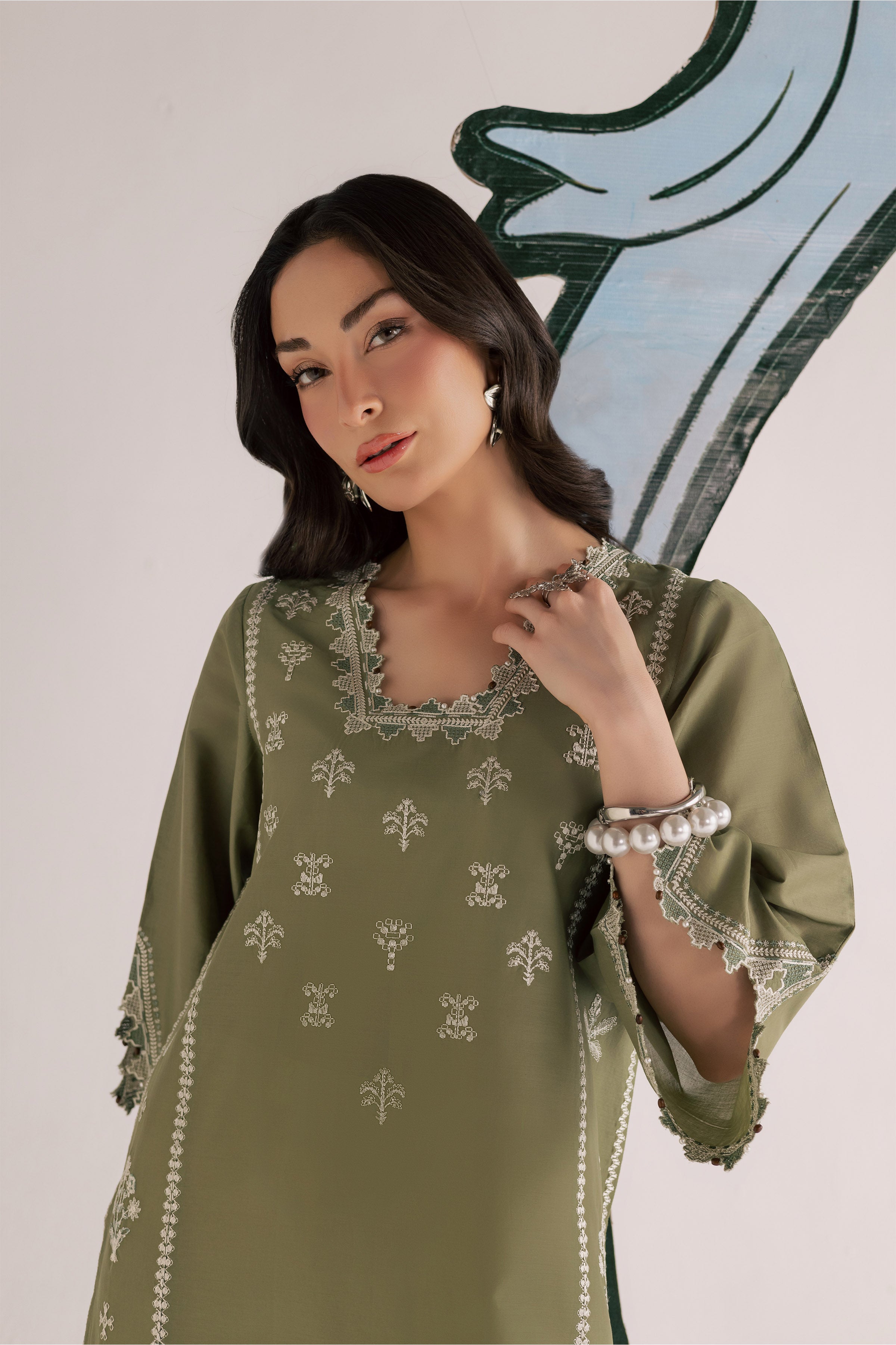  Bismil 2Pc - Embroidered Lawn Dress EverydayEdit26  BATIK   XS / Moss / Pima Lawn-S / Moss / Pima Lawn-M / Moss / Pima Lawn-L / Moss / Pima Lawn-XL / Moss / Pima Lawn