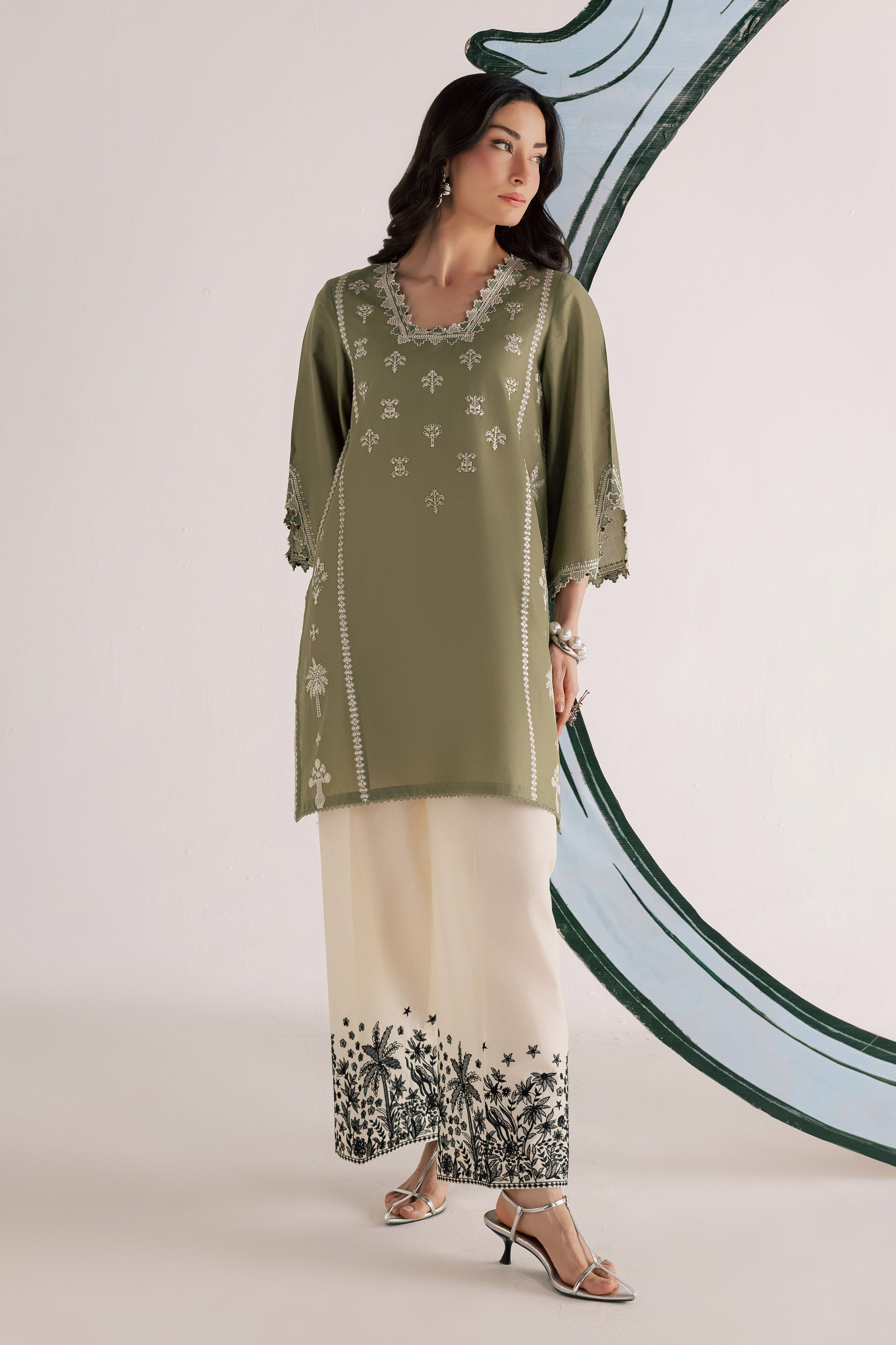  Bismil 2Pc - Embroidered Lawn Dress EverydayEdit26  BATIK   XS / Moss / Pima Lawn-S / Moss / Pima Lawn-M / Moss / Pima Lawn-L / Moss / Pima Lawn-XL / Moss / Pima Lawn
